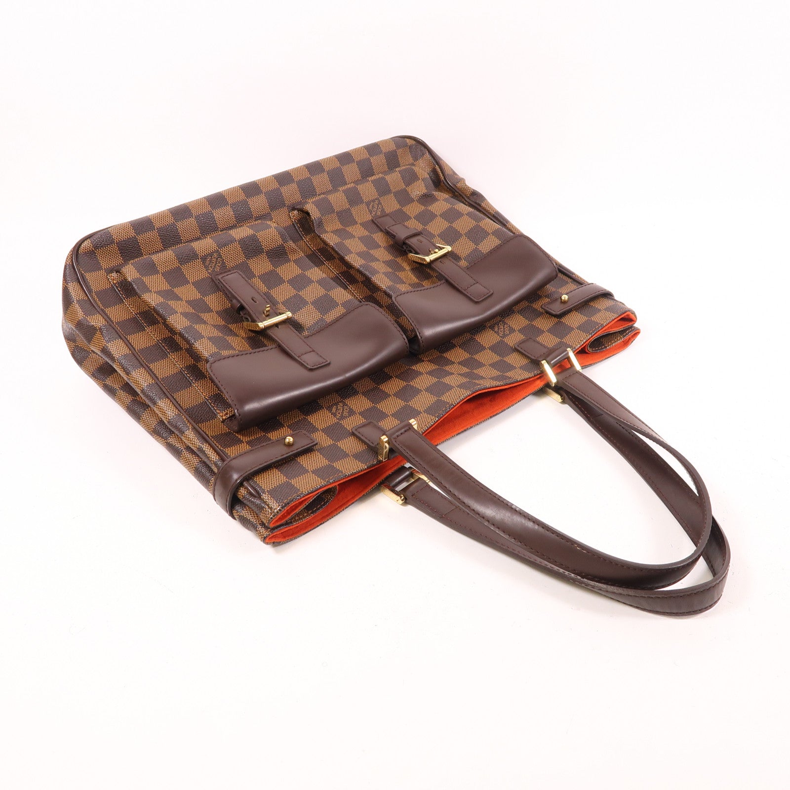 LOUIS VUITTON Damier Uzes金扣肩背袋/手挽袋