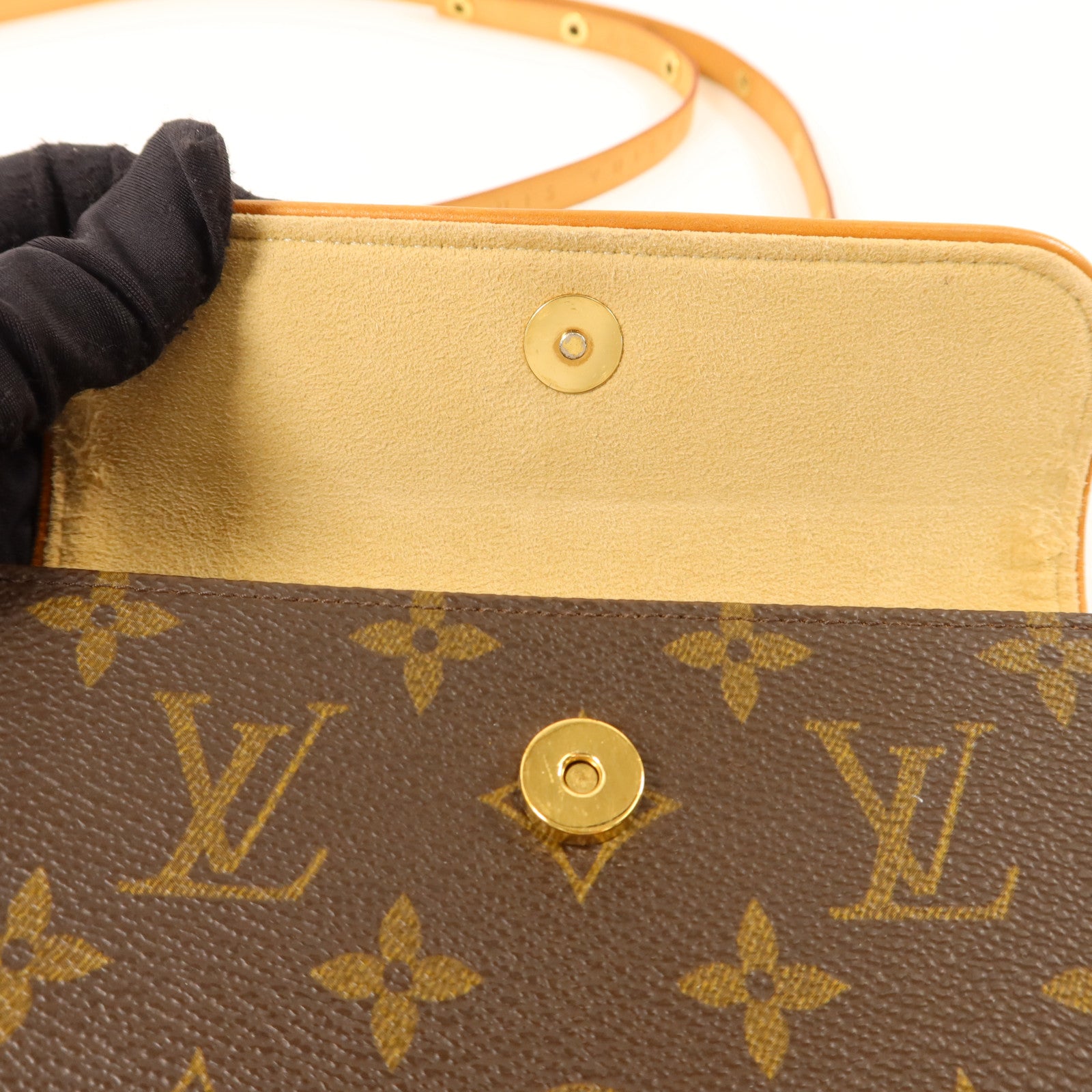 LOUIS VUITTON 【激減優惠】Monogram Pochette Florentine XS金扣腰包