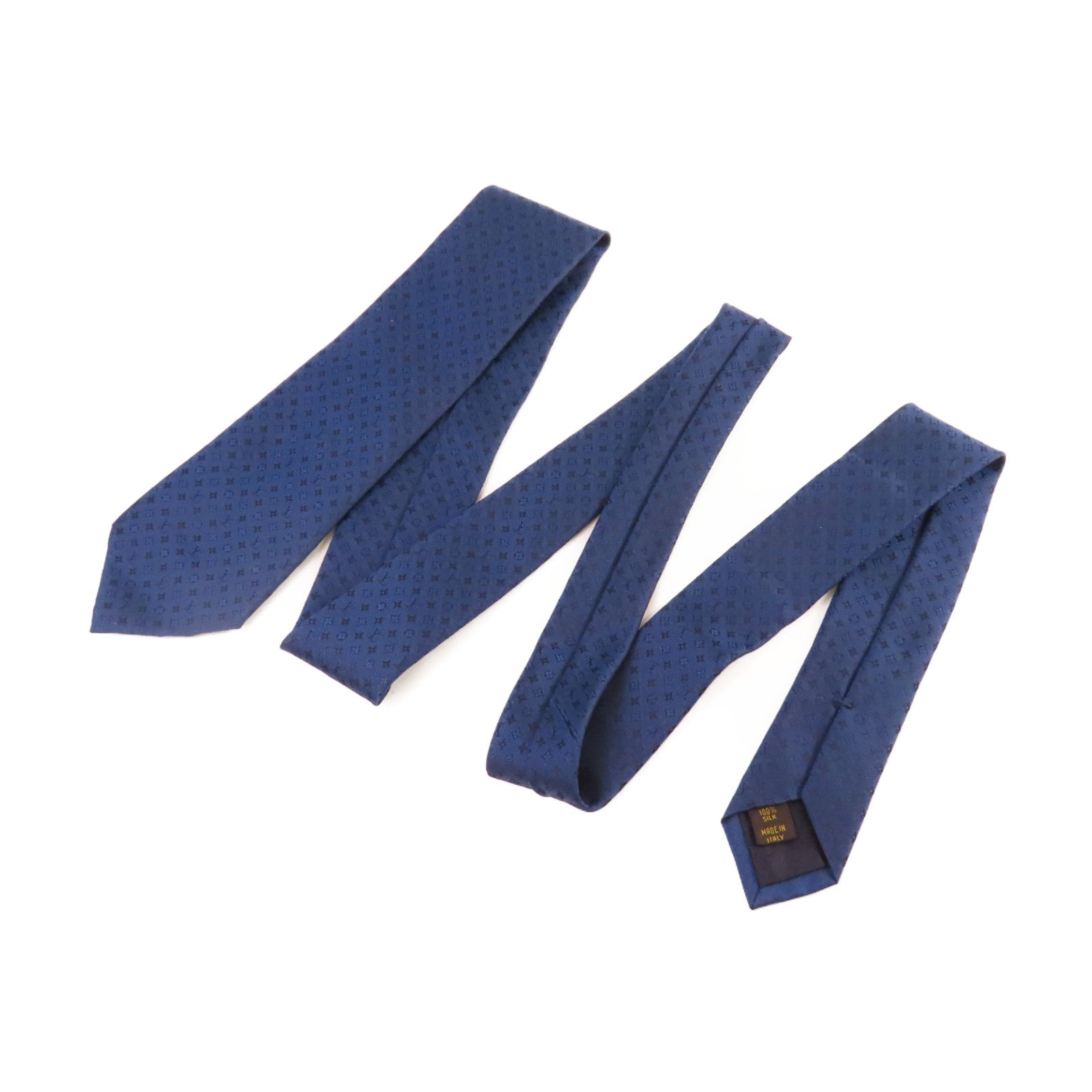 LOUIS VUITTON 絲質Necktie領帶寶藍色