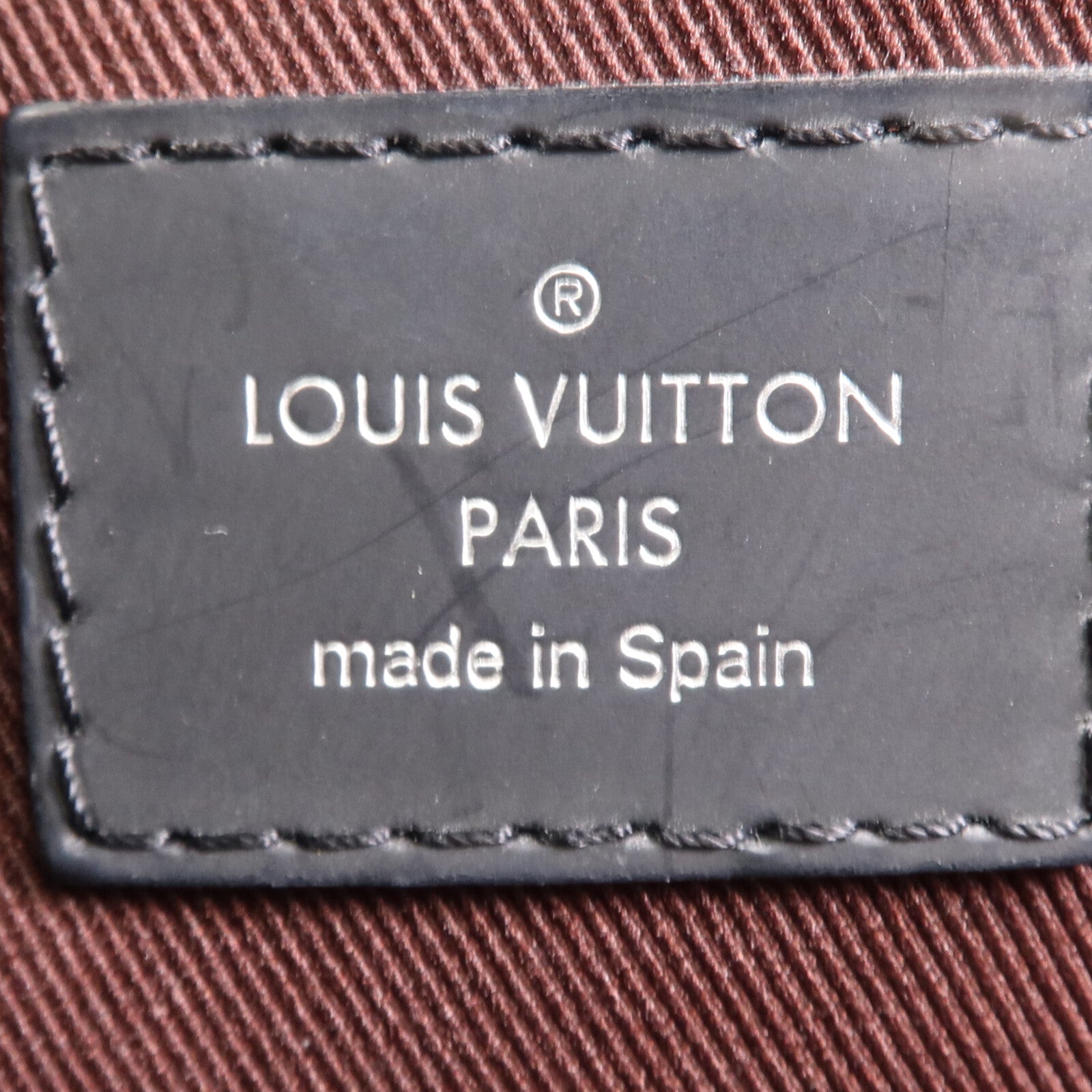 LOUIS VUITTON Monogram Macassar Porte-Documents Jour銀扣肩背袋