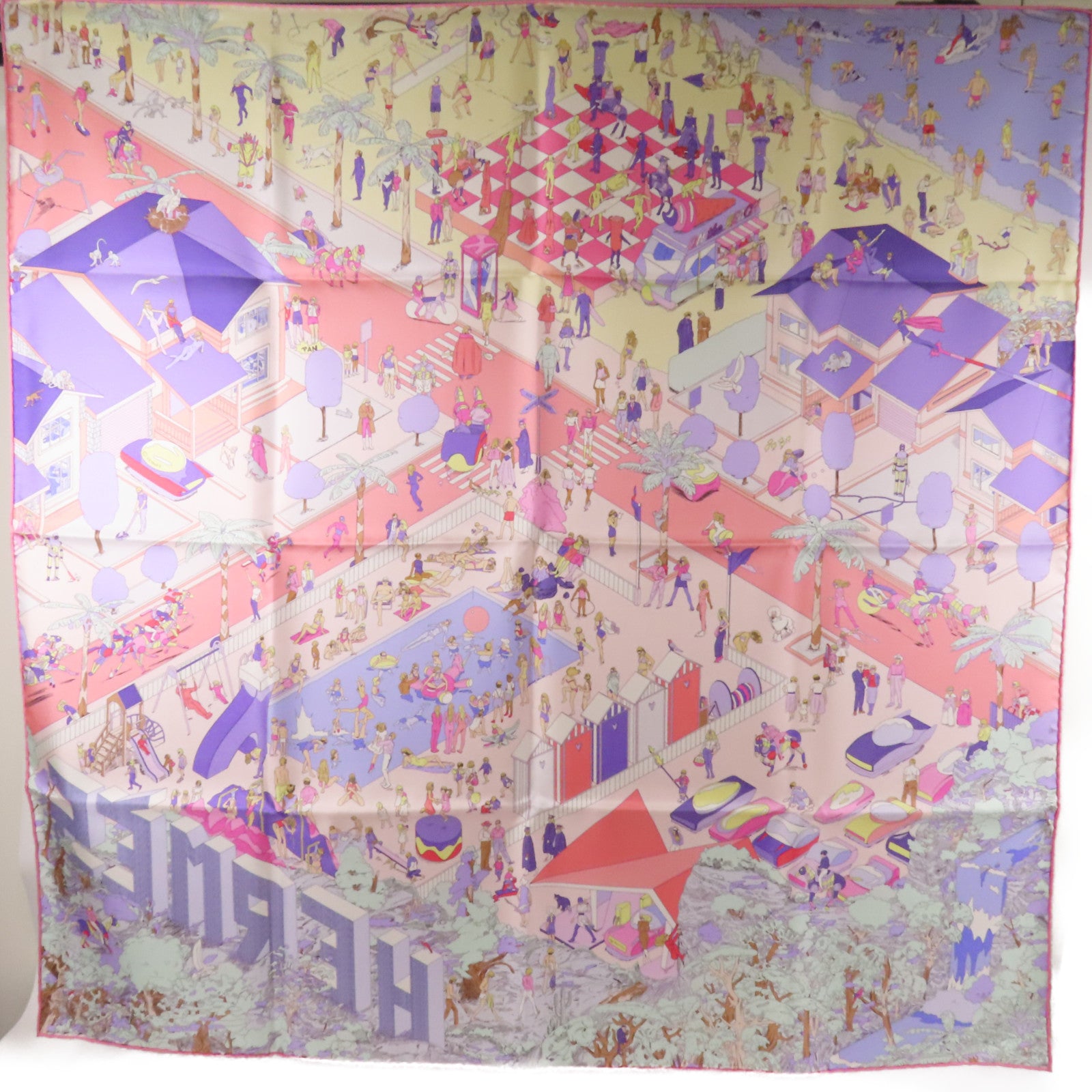 HERMES 絲質Scarf 90X90絲巾
