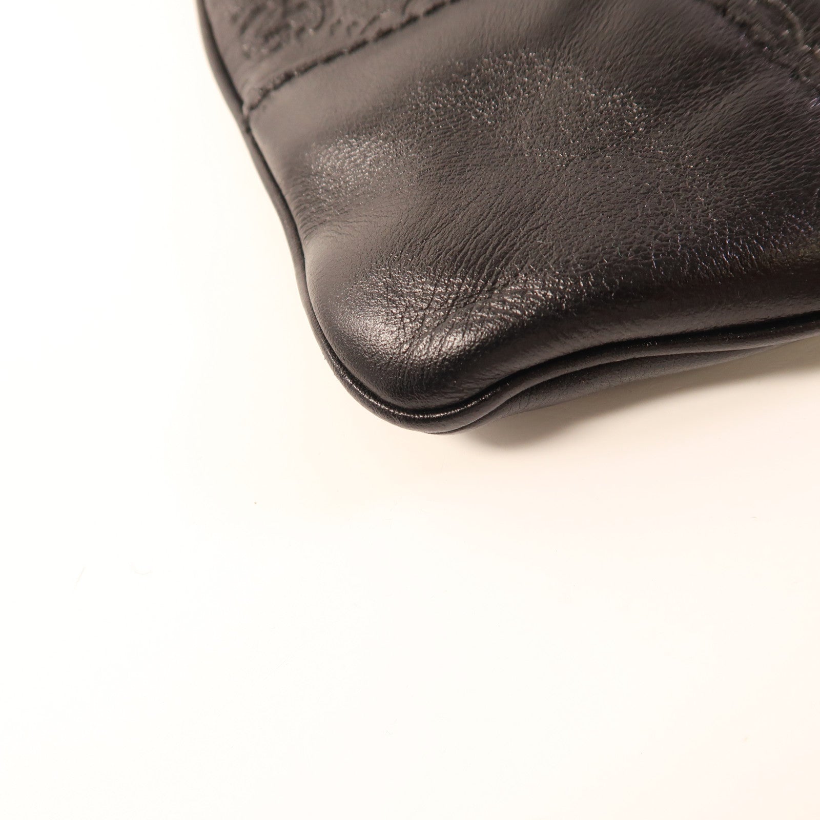 GUCCI 皮革Shoulder Bag銀扣肩背袋