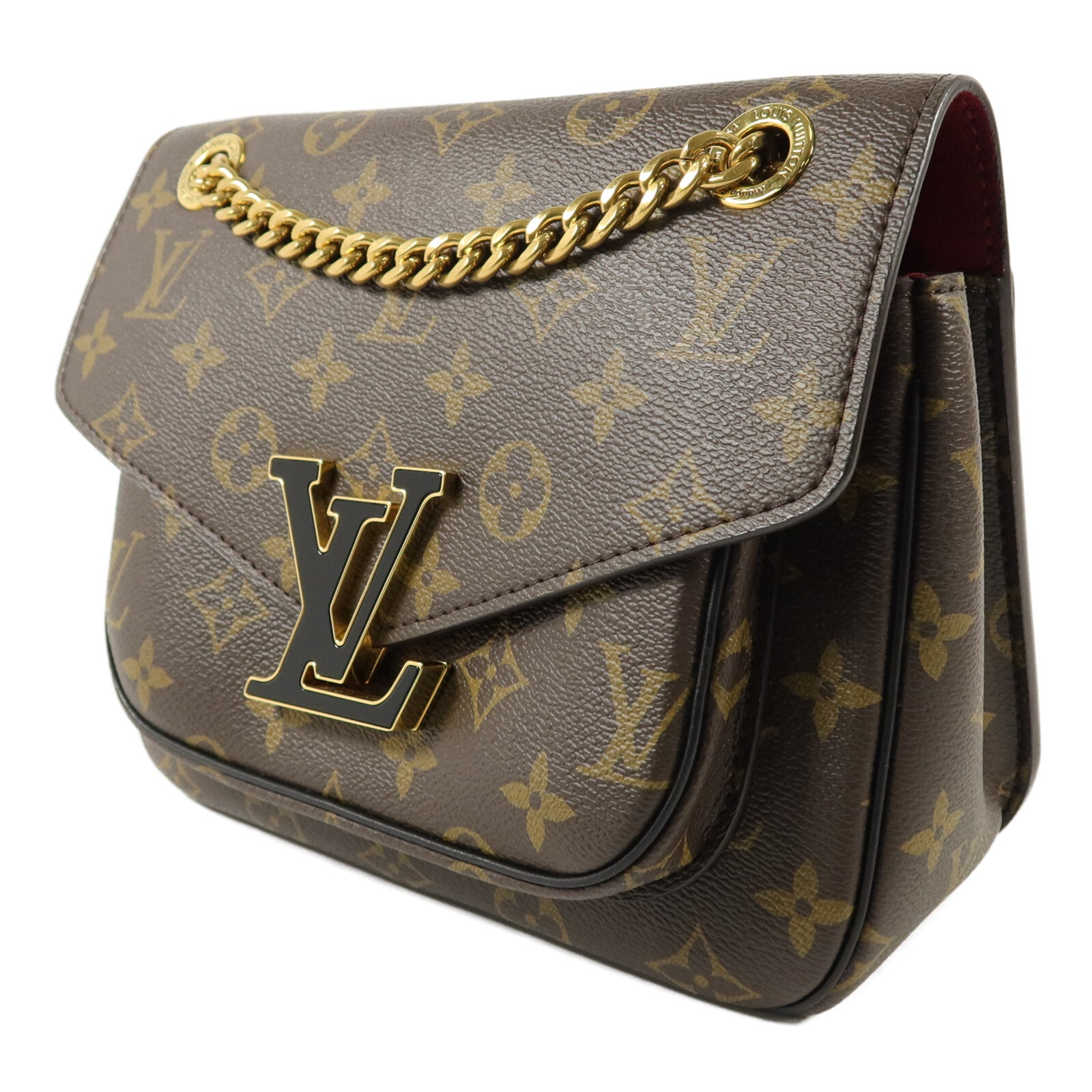 LOUIS VUITTON Monogram Passy鏈帶肩背袋