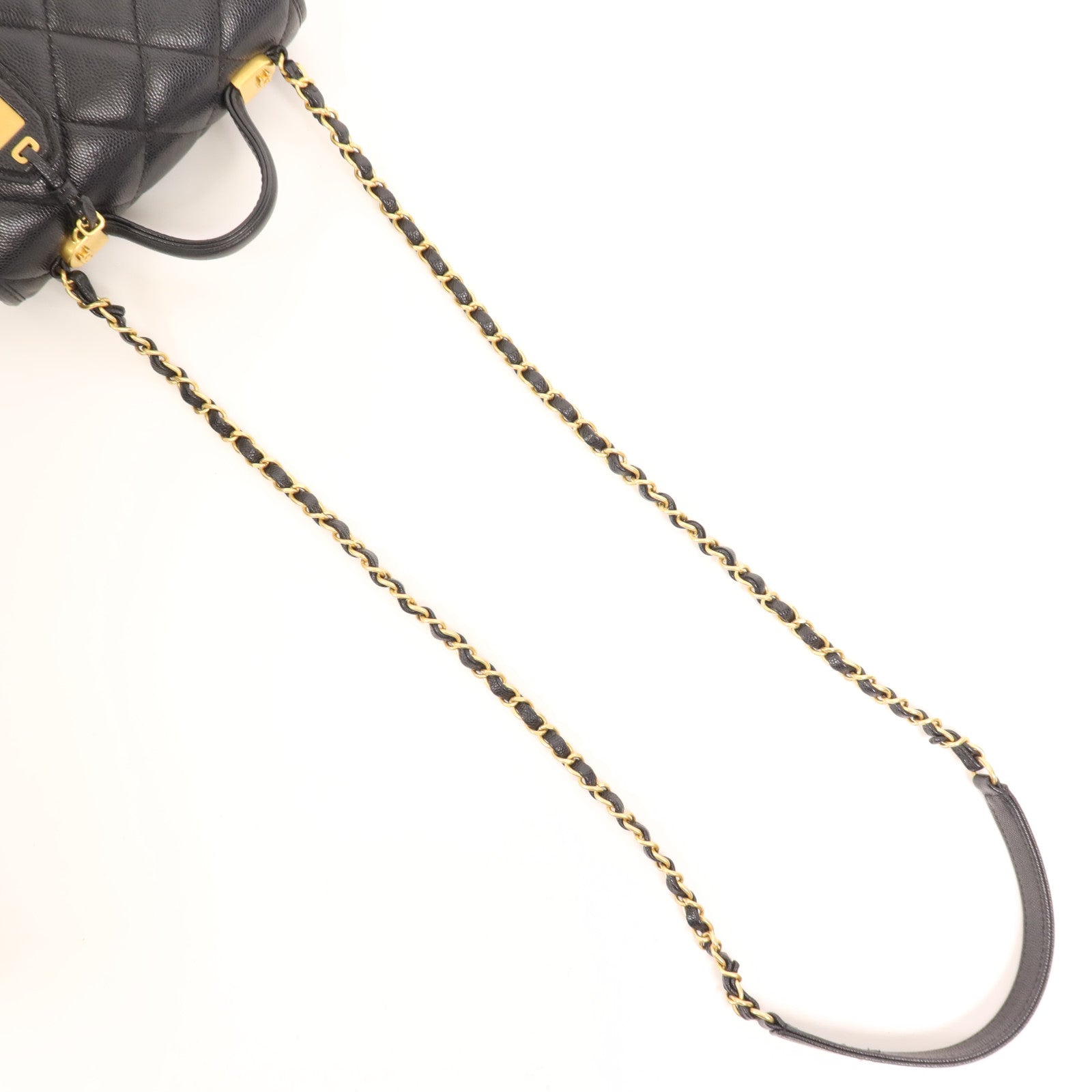 CHANEL 【激減優惠】牛皮皮革Shoulder Bag金扣手挽肩背兩用袋