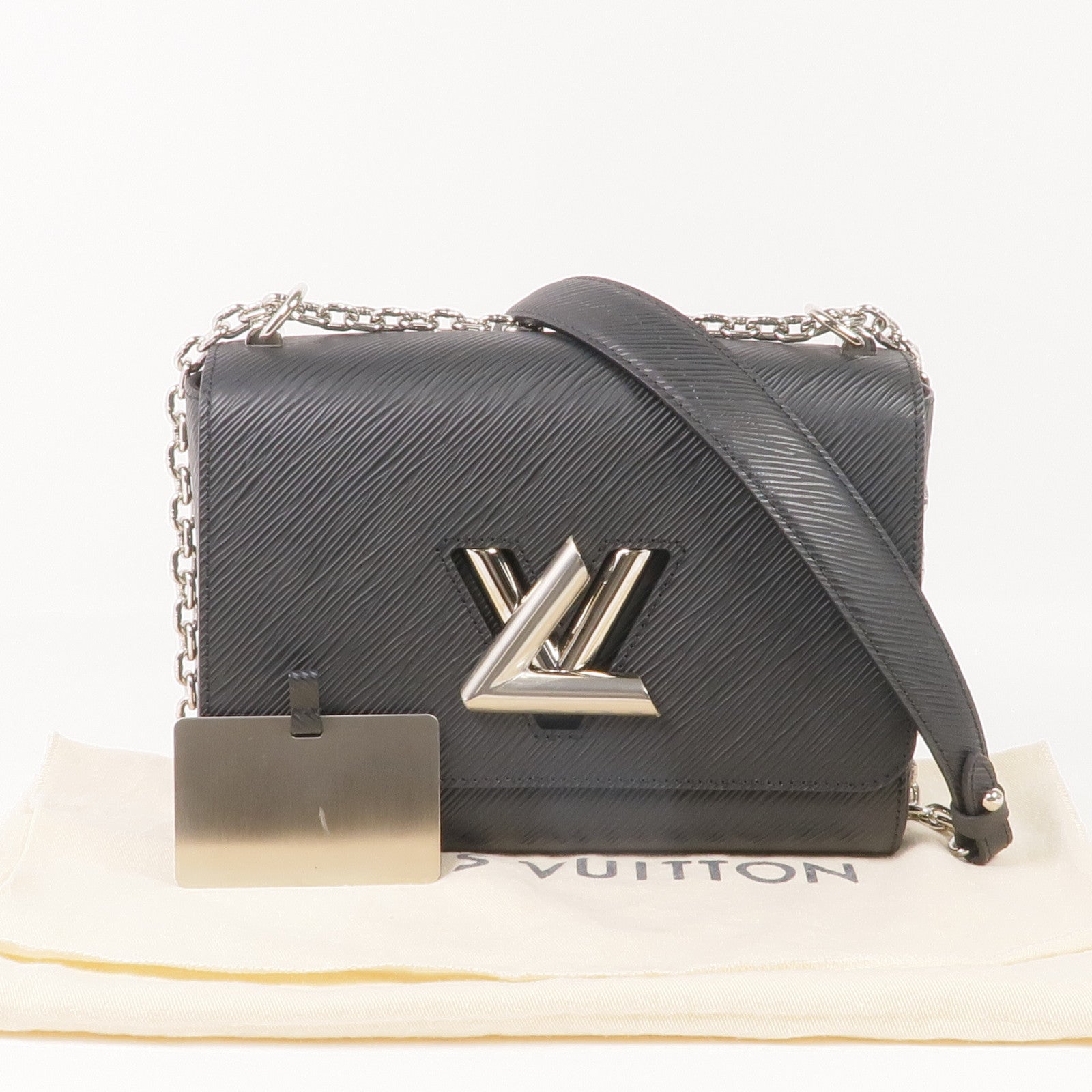 LOUIS VUITTON Epi Twist MM銀扣手挽肩背兩用袋