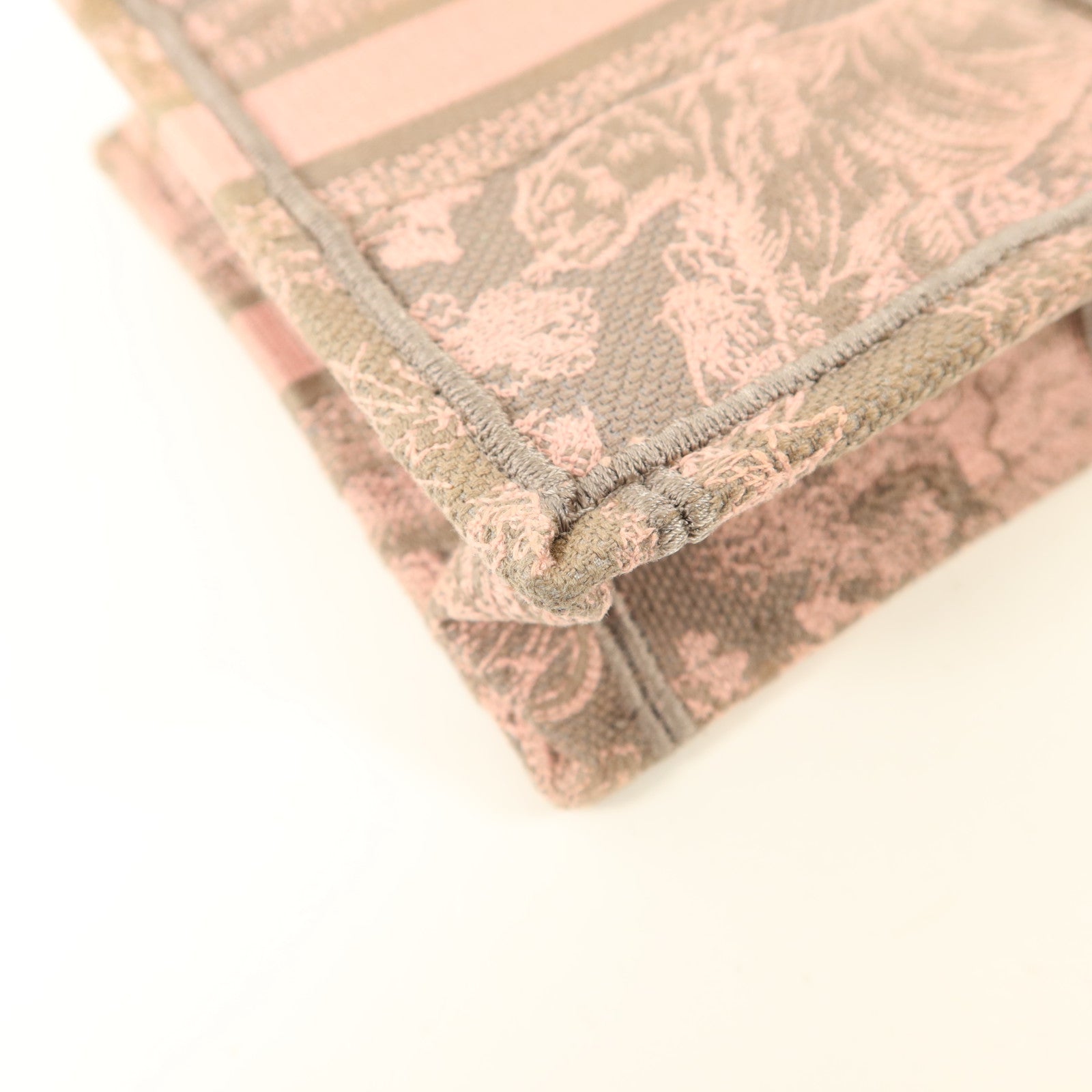 Dior 帆布Mini Vertical Book Tote金扣手挽肩背兩用袋