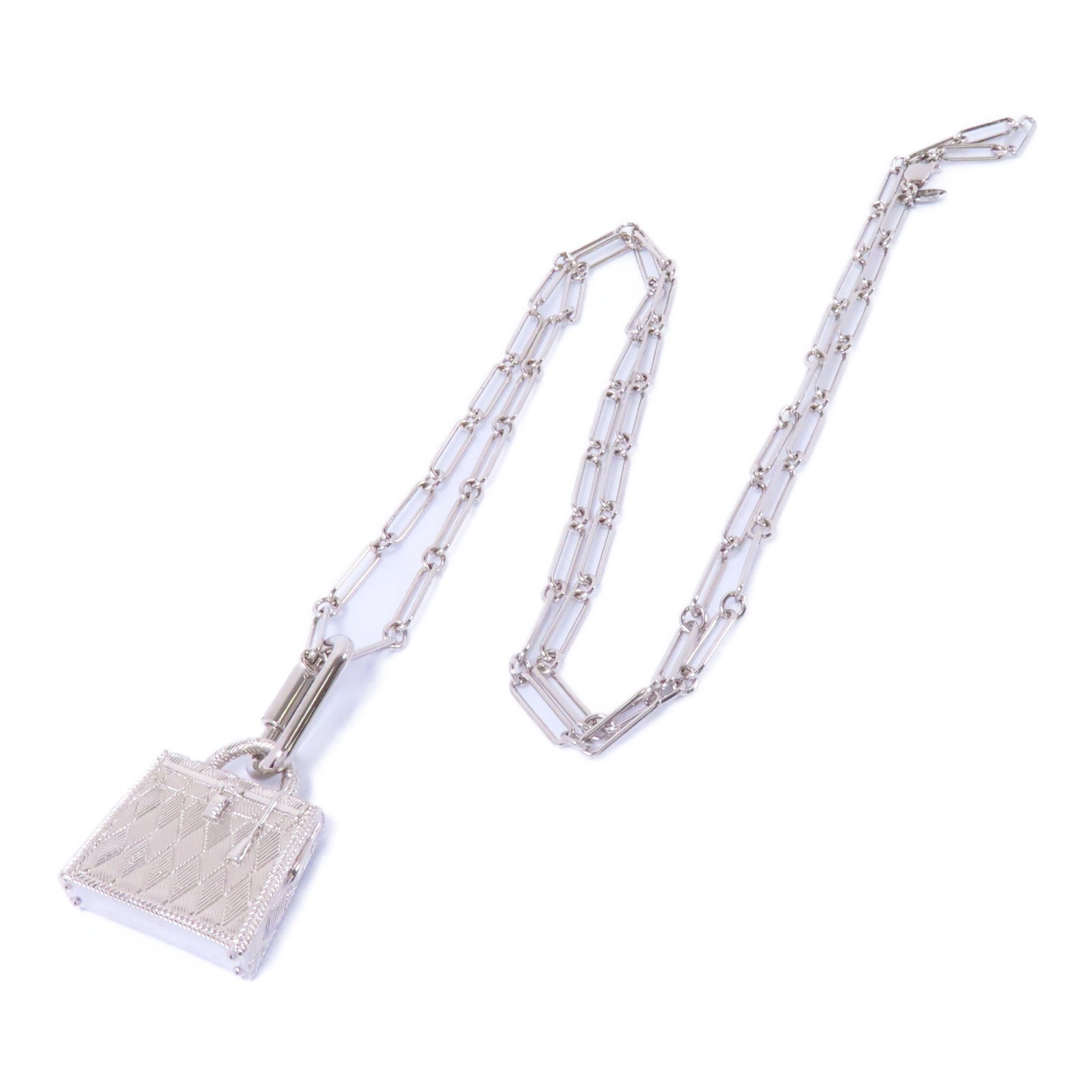 HERMES 【激減優惠】金屬Necklace項鍊銀色