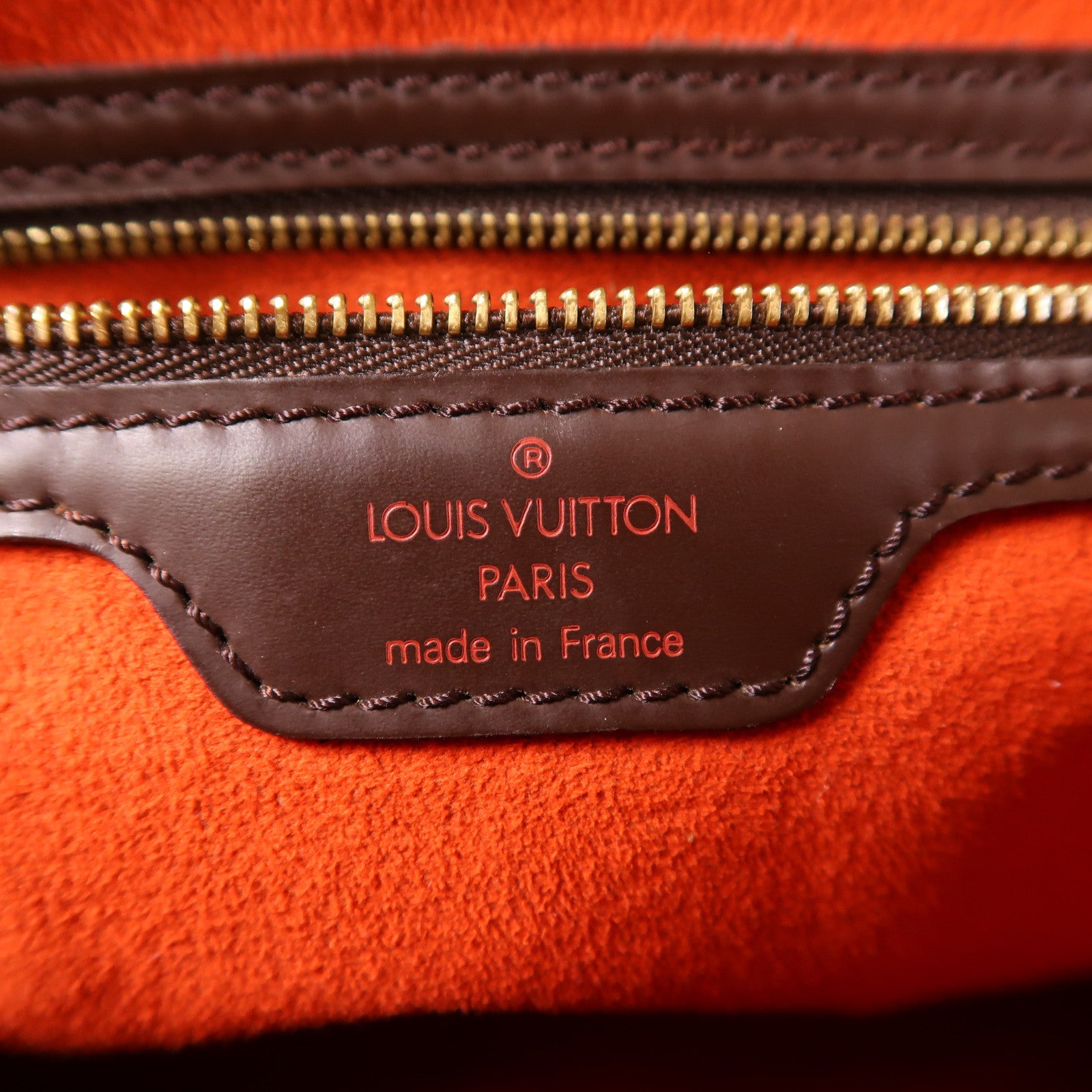 LOUIS VUITTON Damier Uzes金扣肩背袋/手挽袋