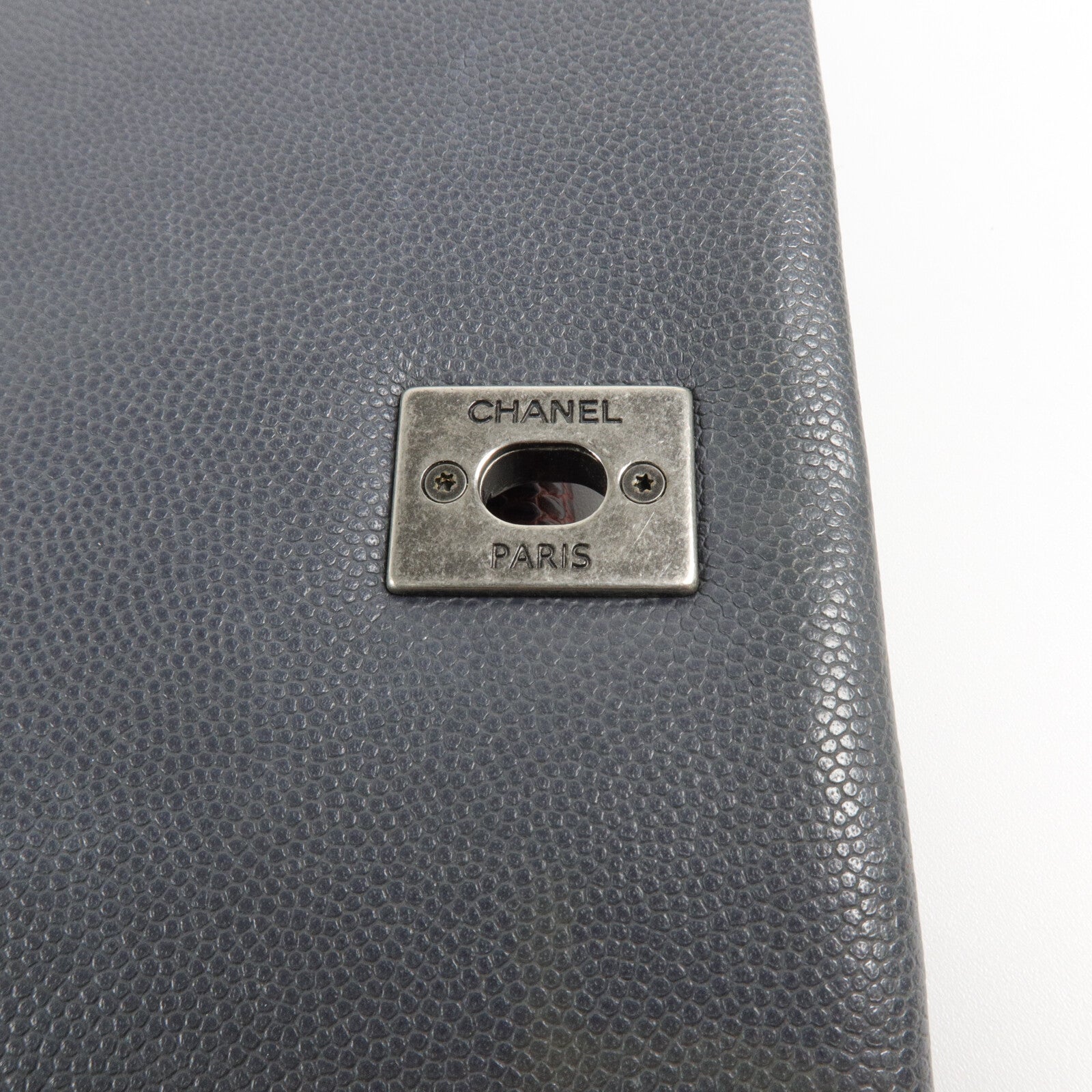 CHANEL 牛皮皮革/蜥蝪皮革Coco Handle Medium手挽肩背兩用袋