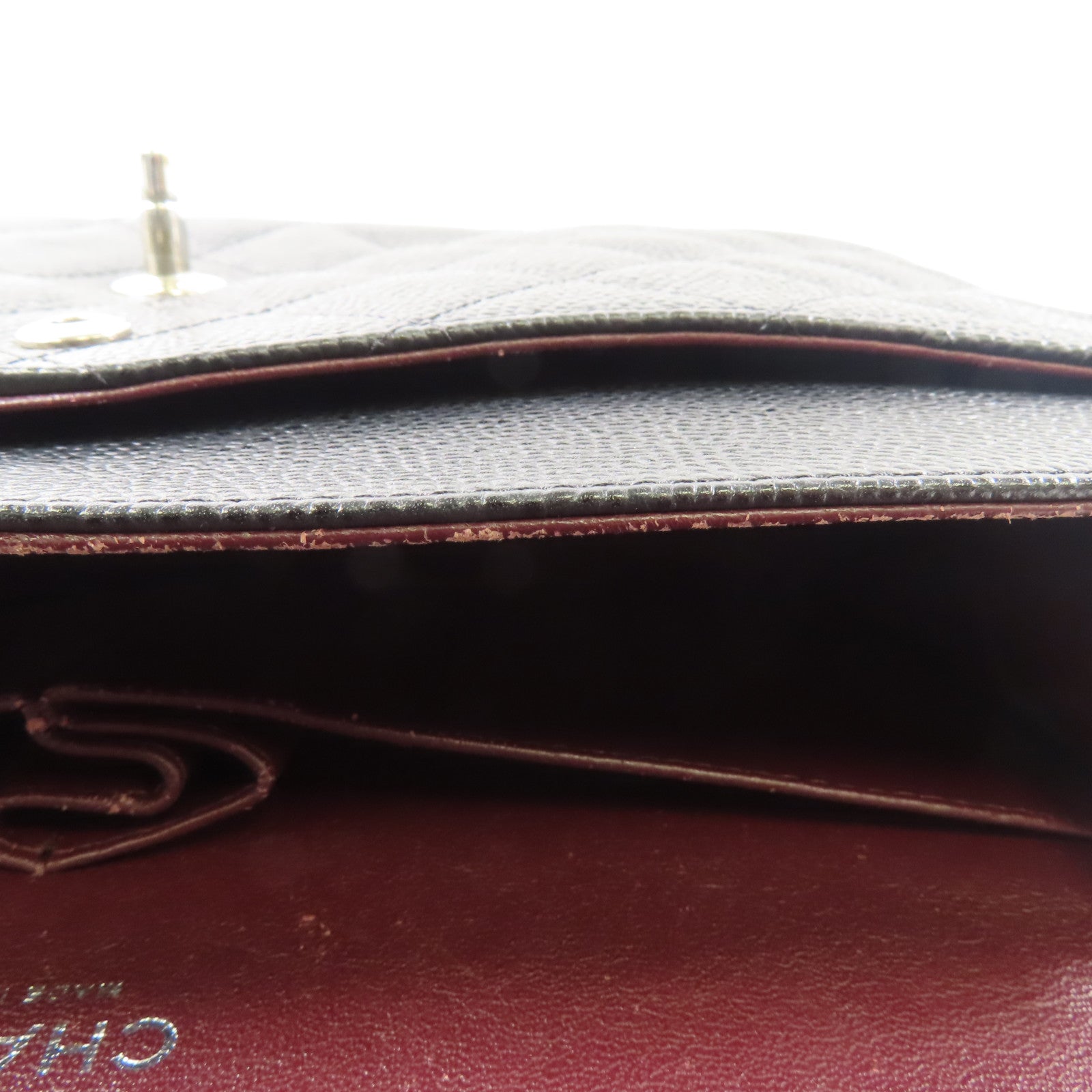 CHANEL CC SHW Large Classic Shoulder Bag A58600 Calfskin Leather