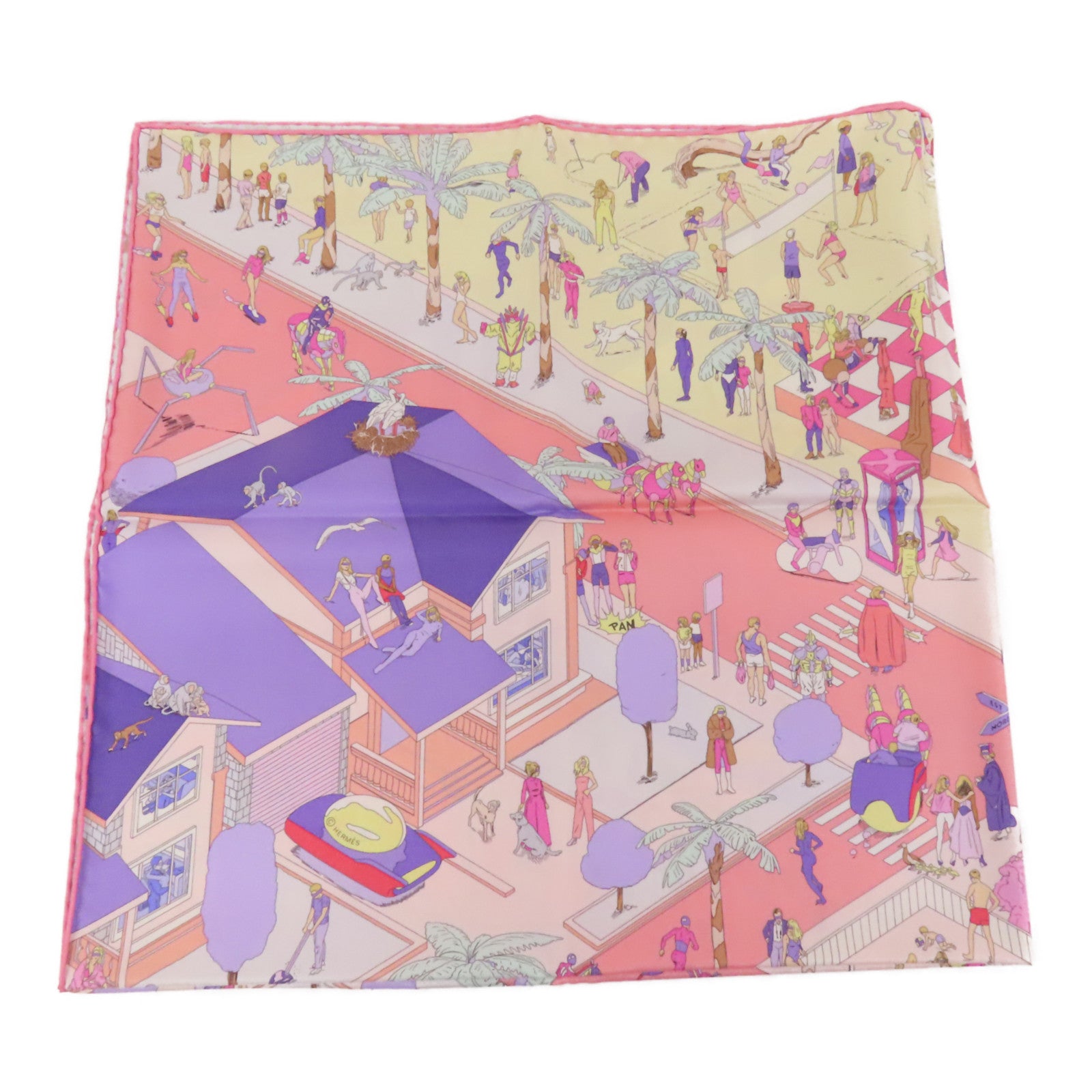 HERMES 絲質Scarf 90X90絲巾