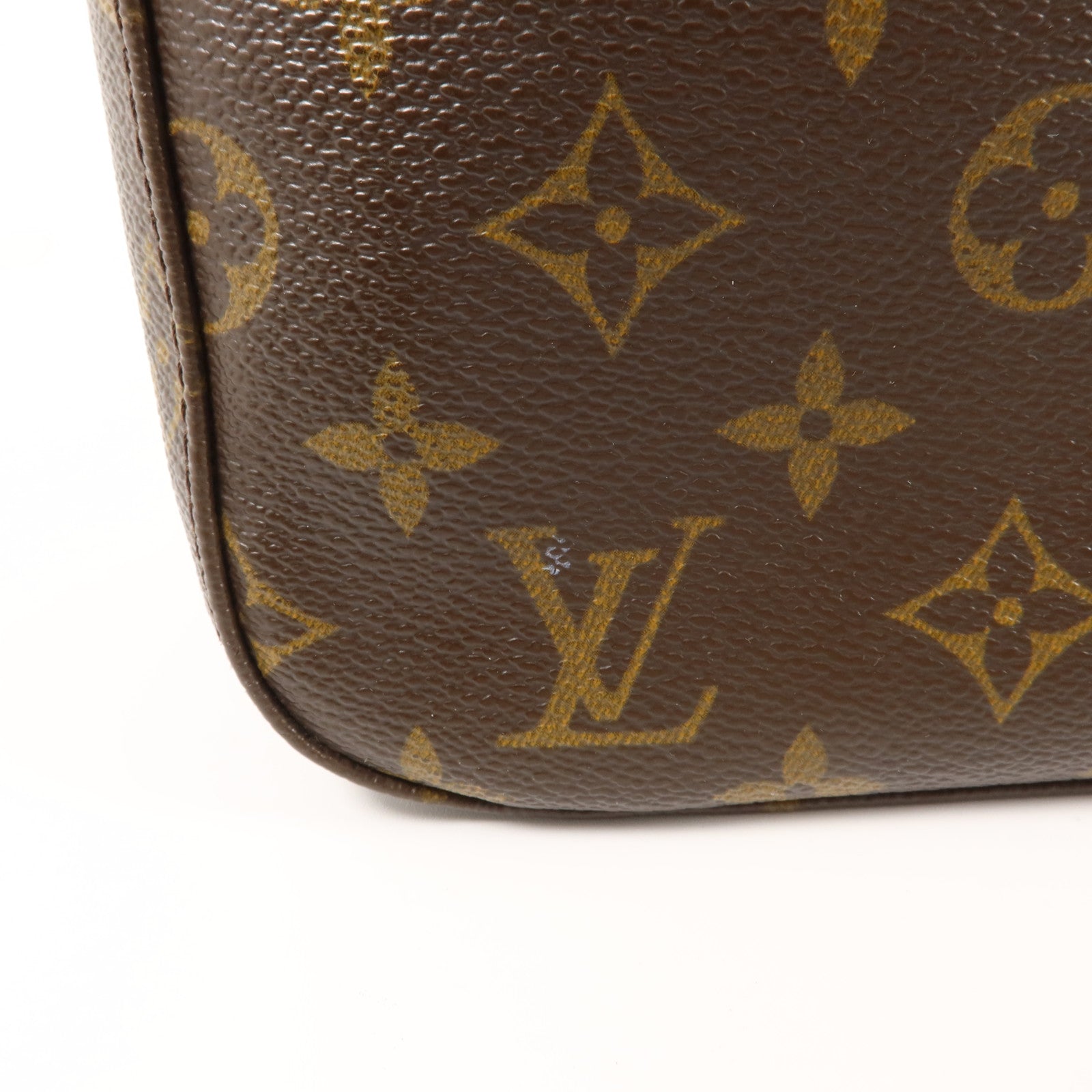 LOUIS VUITTON Monogram Looping MM金扣肩背袋棕色