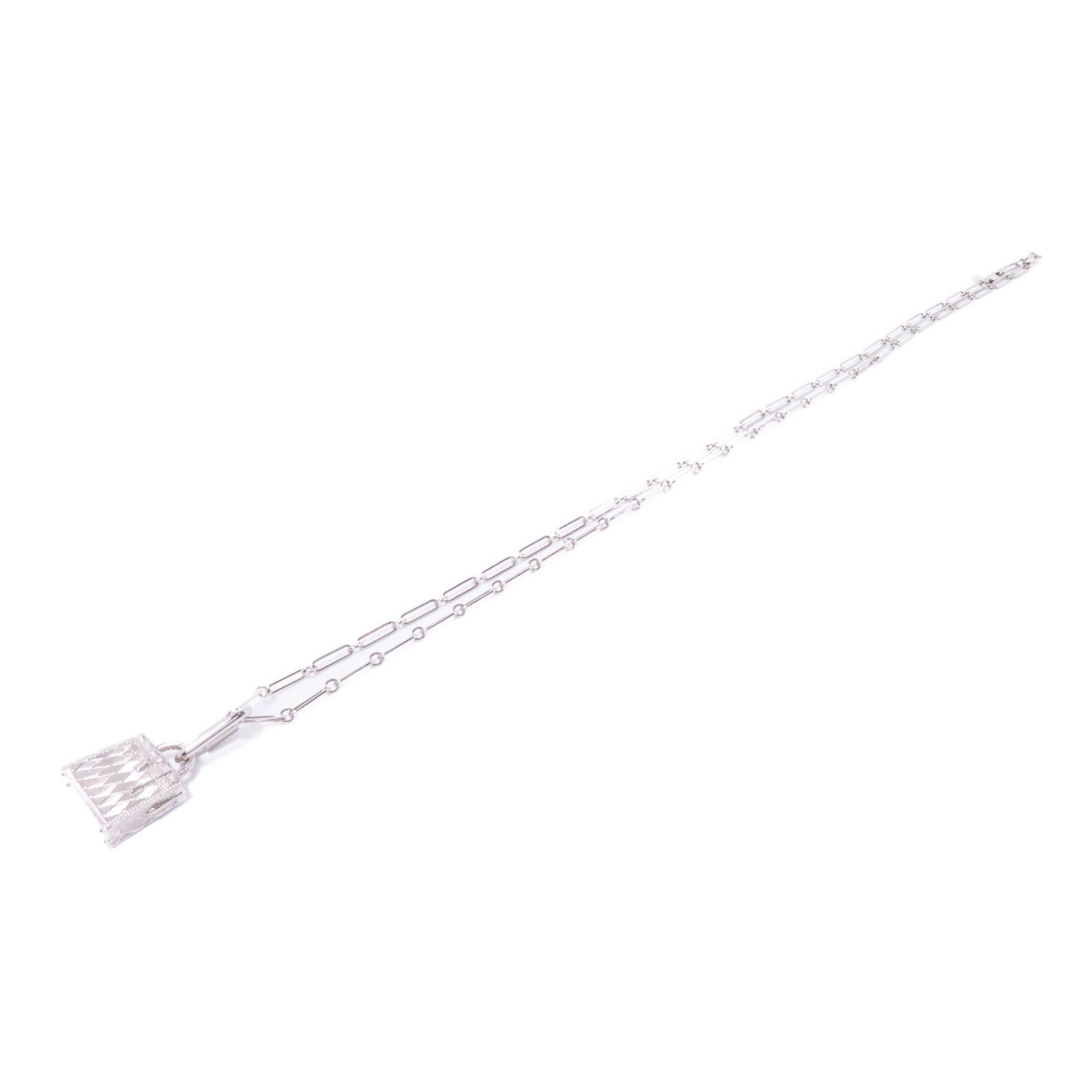 HERMES 【激減優惠】金屬Necklace項鍊銀色