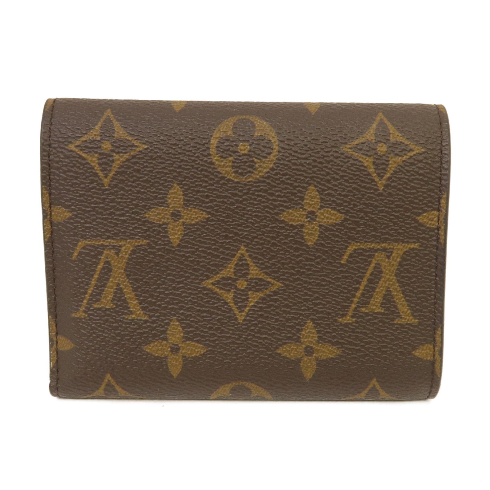LOUIS VUITTON Monogram Victrine Wallet金扣錢包棕色