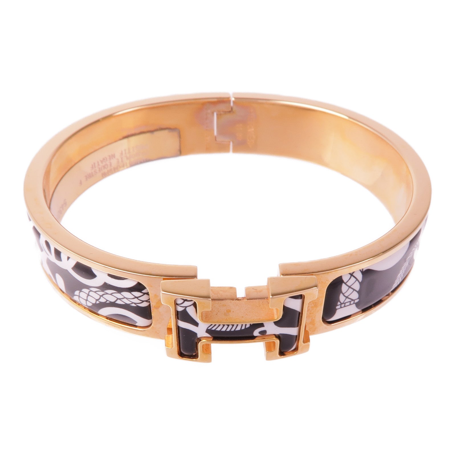 HERMES 金屬/琺瑯Clic-H Bracelet手鐲