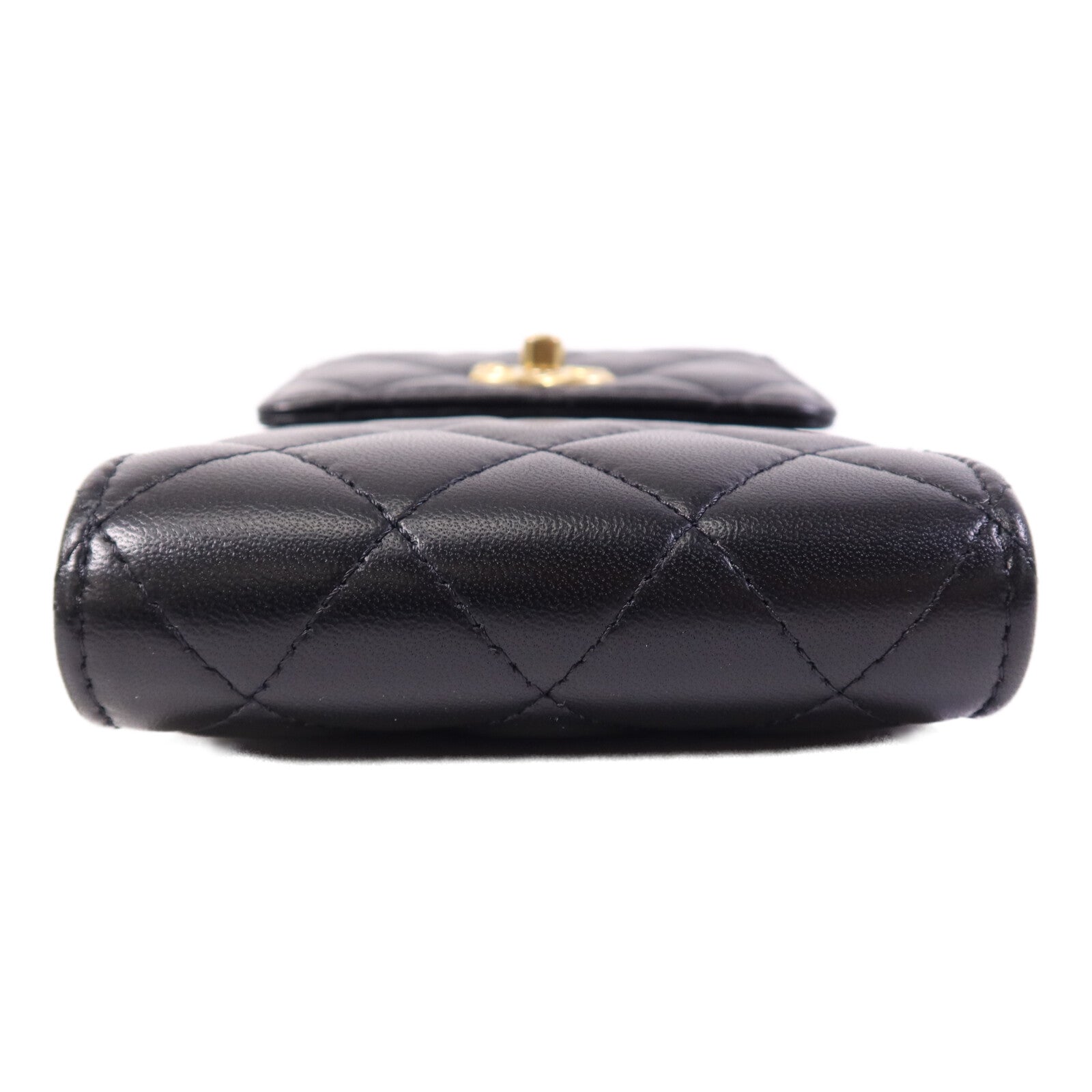 CHANEL 羊皮皮革Chain Shoulder Bag金扣鏈帶肩背袋
