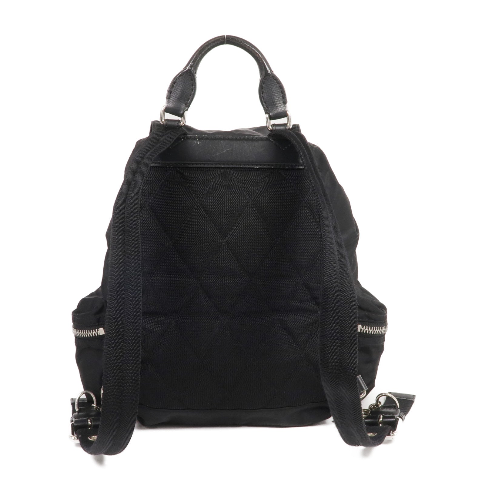 BURBERRY 尼龍Backpack銀扣背包