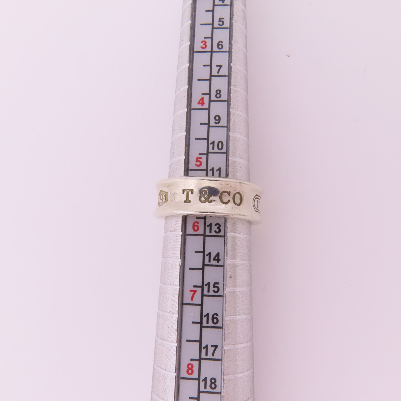 TIFFANY＆CO 925純銀1837 Ring戒指US#5.75