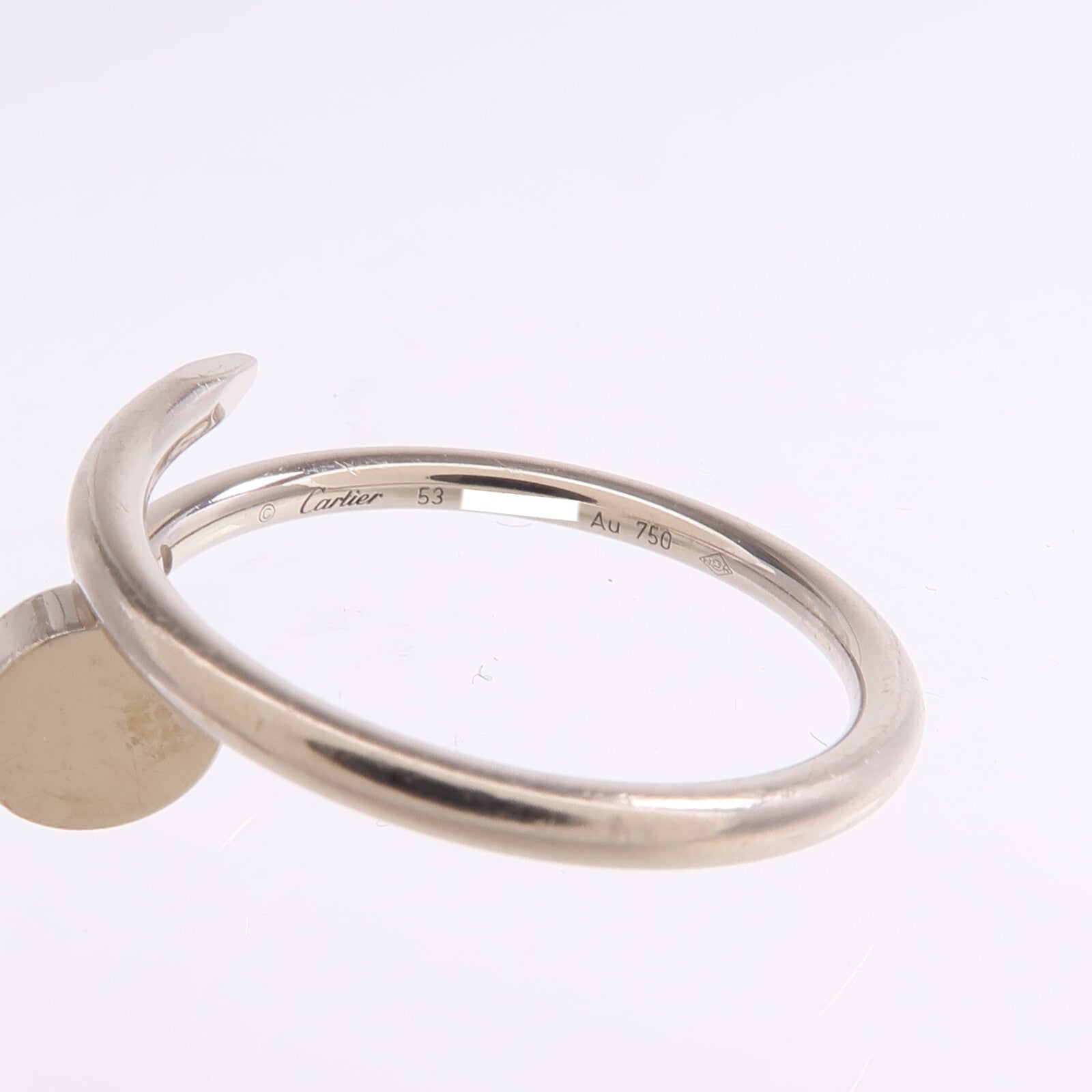 CARTIER 18K白金Juste un Clou Ring戒指