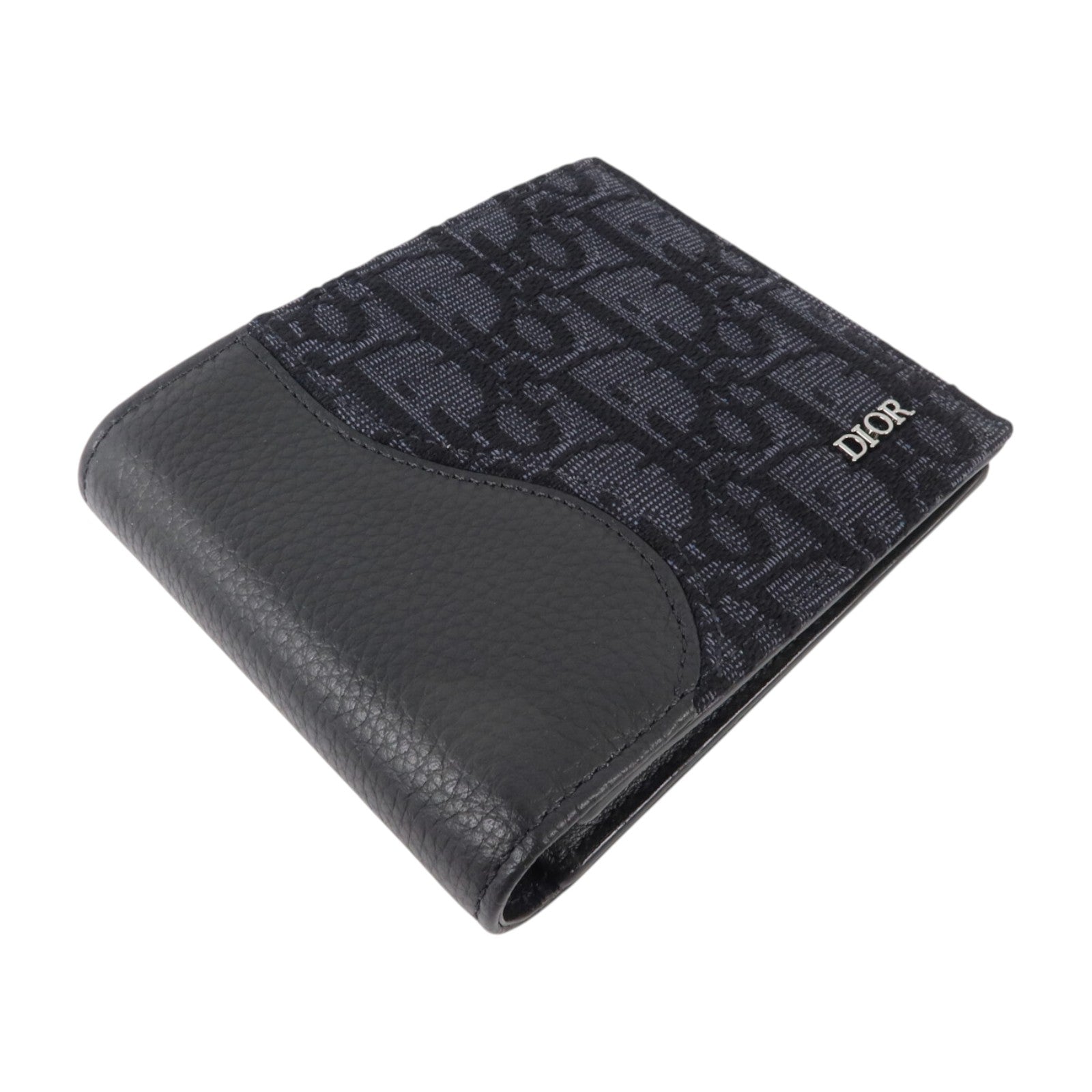 Dior 帆布/牛皮皮革Saddle Bifold Wallet錢包