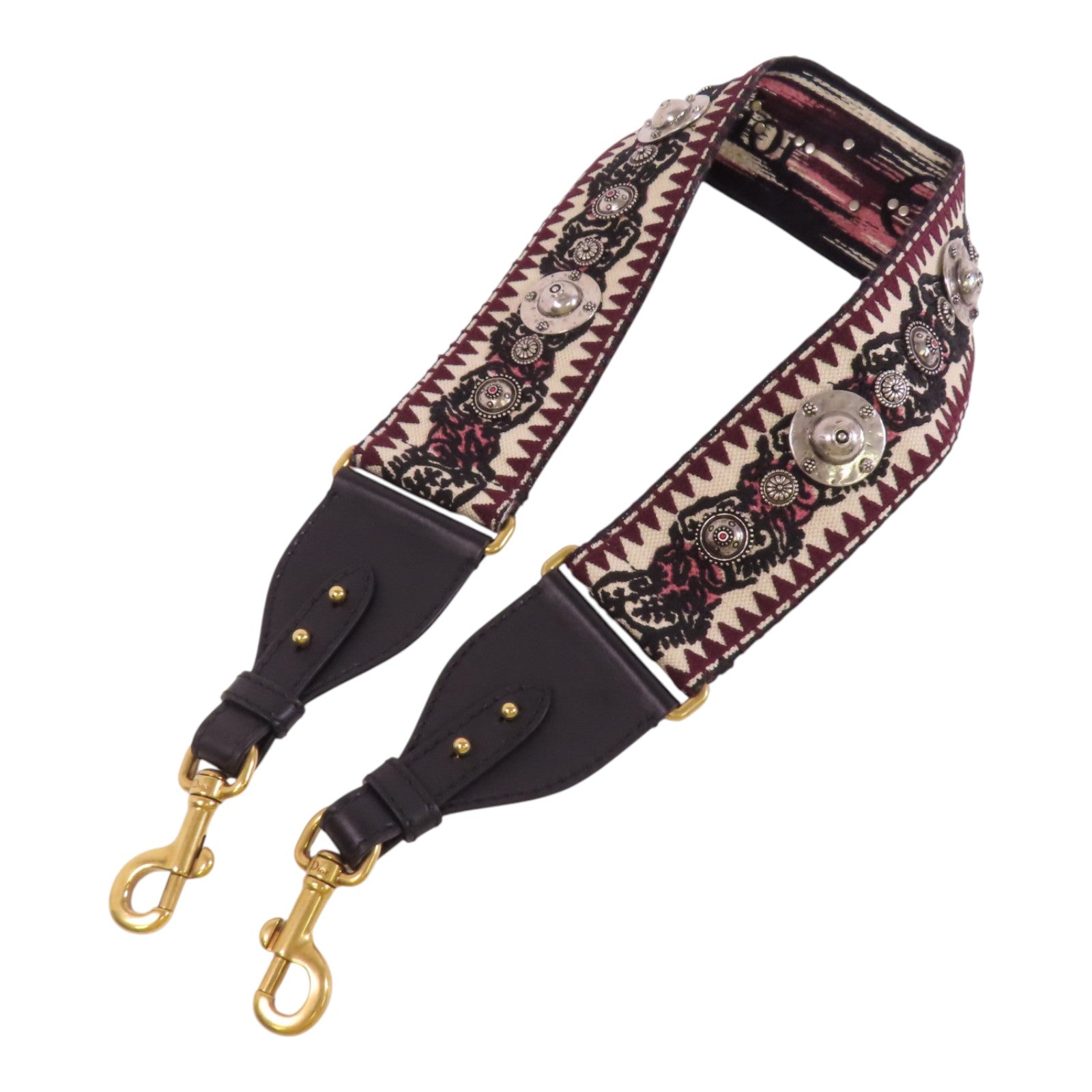 Dior 帆布Shoulder Strap金扣肩帶