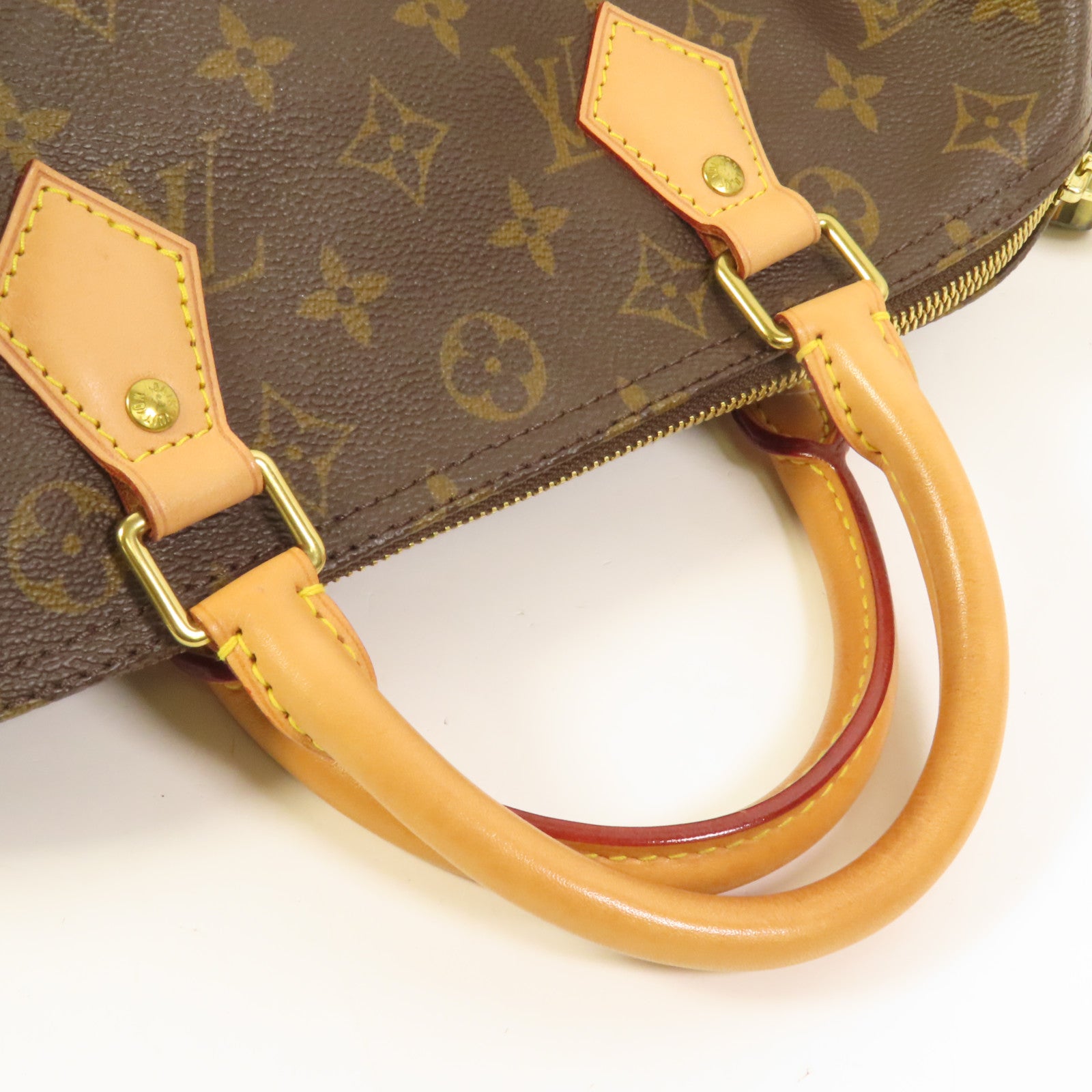 LOUIS VUITTON Monogram Speedy 25金扣手挽袋