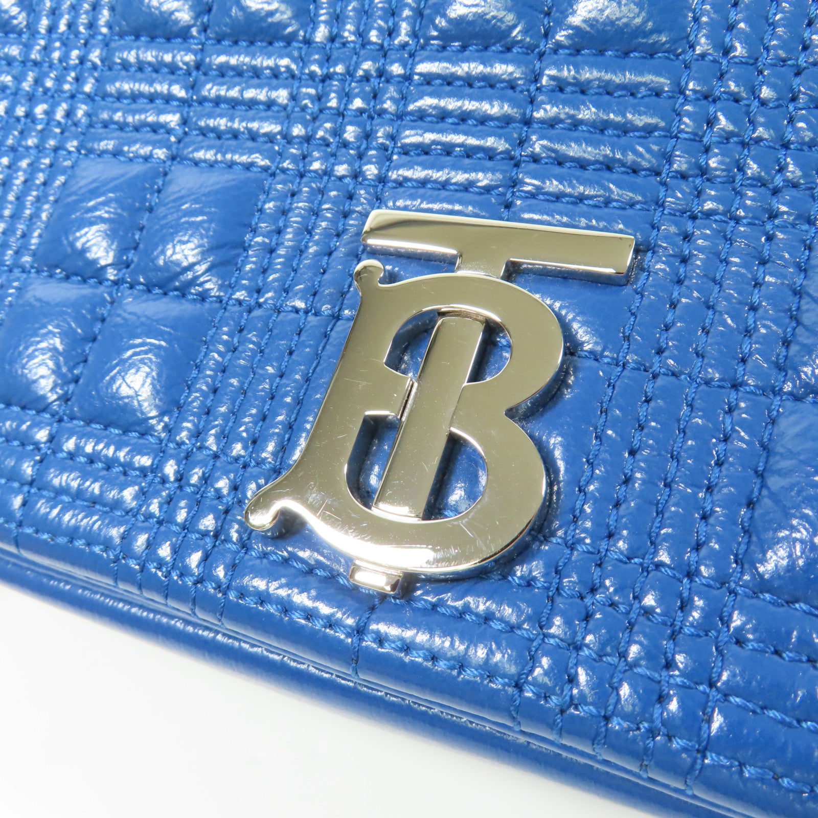 BURBERRY 【激減優惠】牛皮皮革Chain Shoulder銀扣鏈帶肩背袋