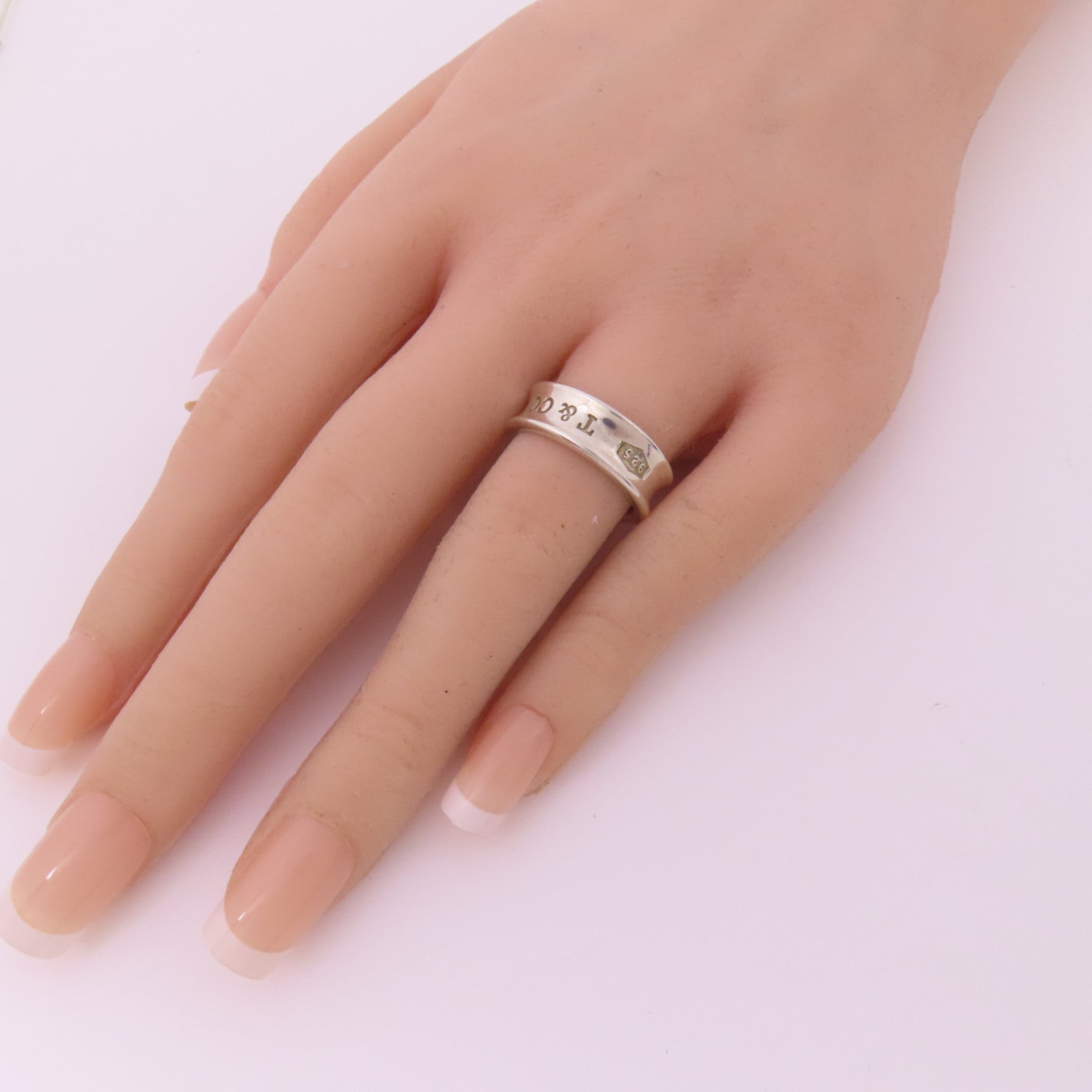 TIFFANY＆CO 925純銀1837 Ring戒指US#5.75