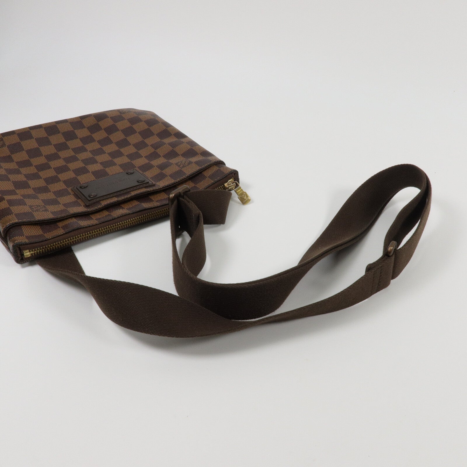 LOUIS VUITTON Damier Plate Brooklyn肩背袋