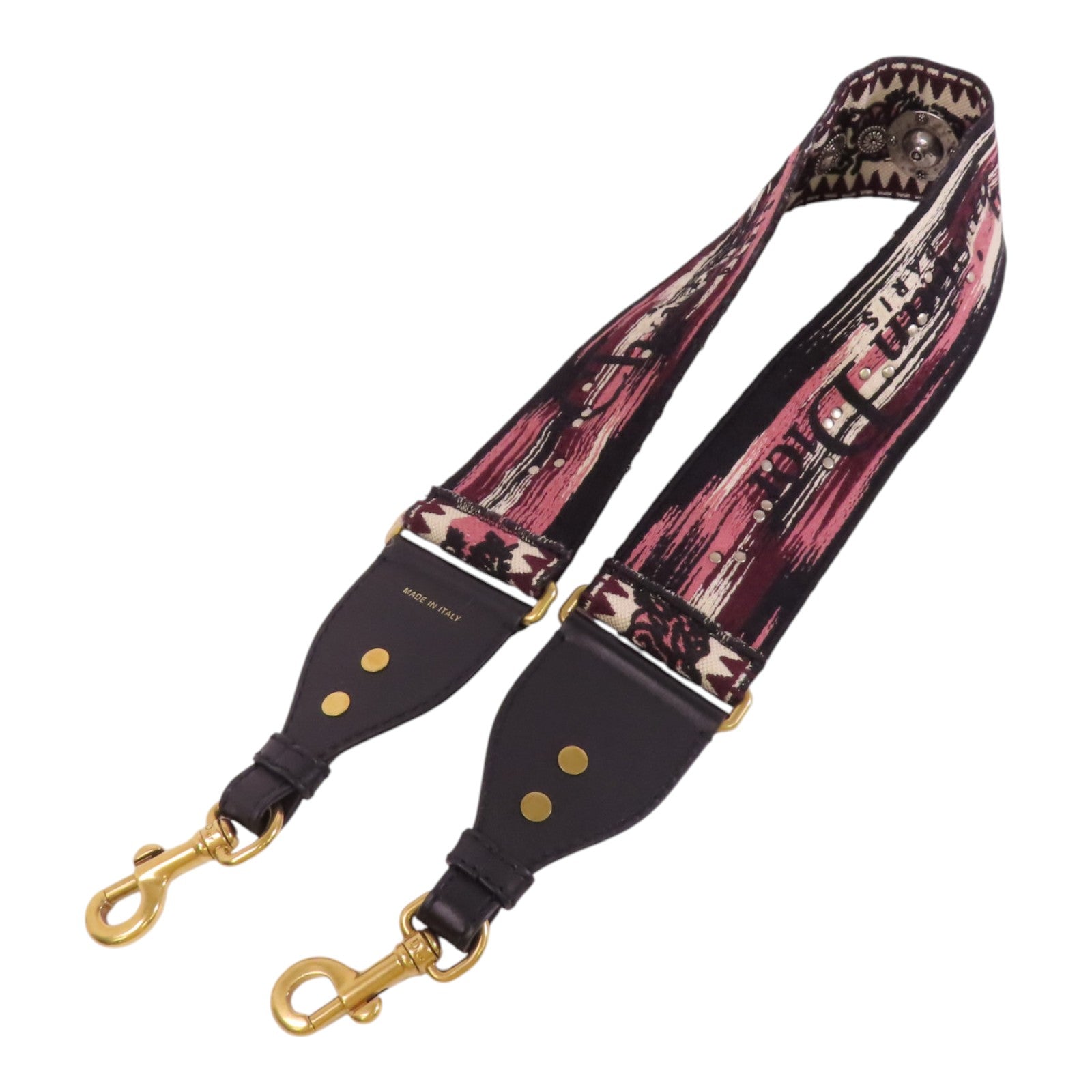 Dior 帆布Shoulder Strap金扣肩帶