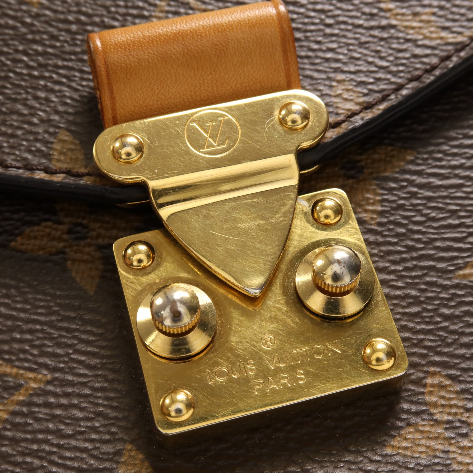 LOUIS VUITTON Monogram Pochette Metis MM金扣手挽肩背兩用袋