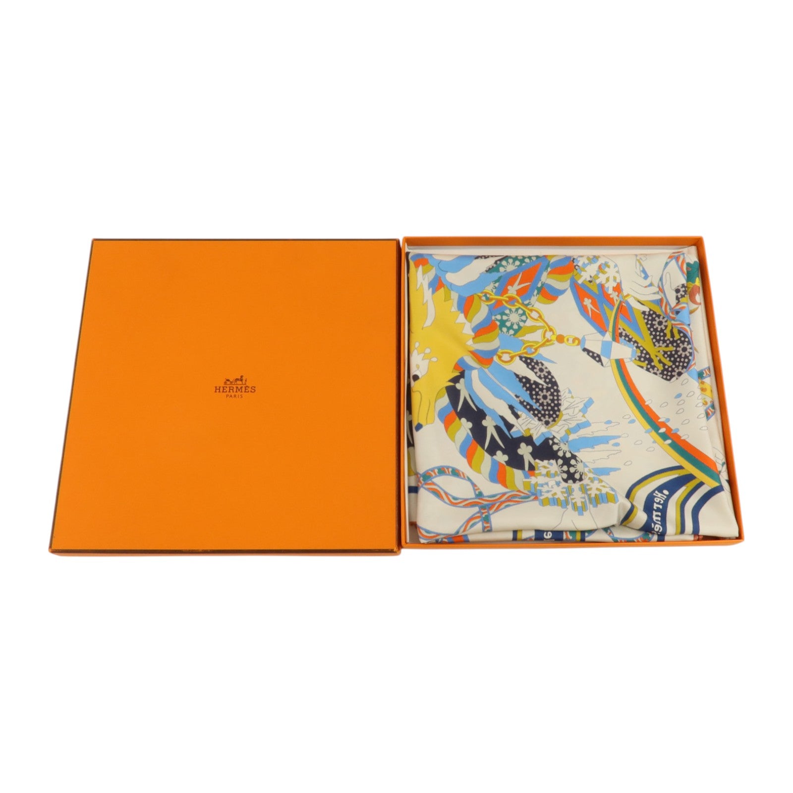 HERMES 絲質Scarf 90x90cm絲巾