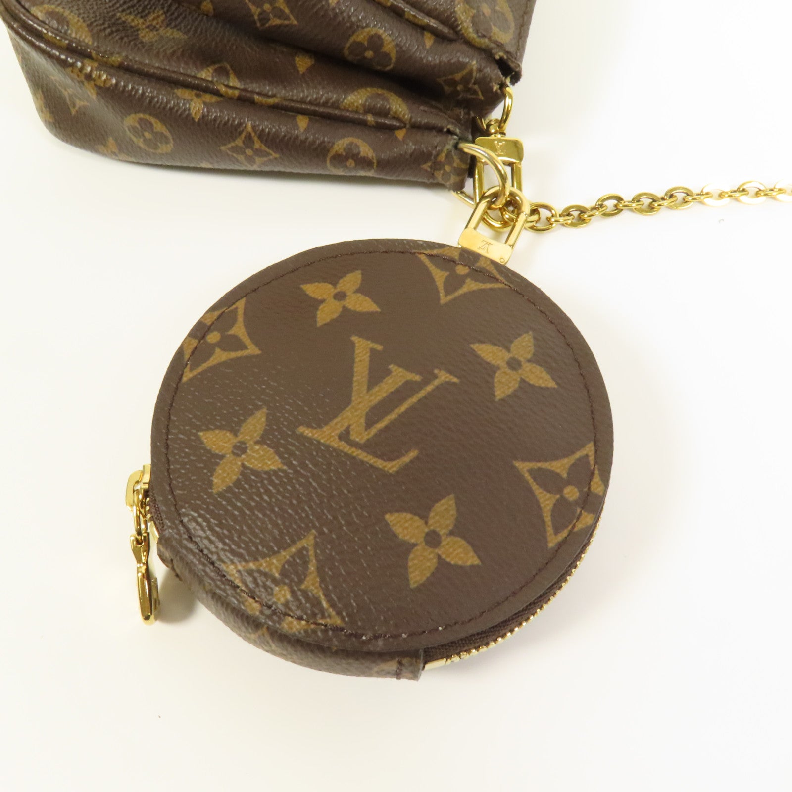 LOUIS VUITTON Monogram Multi Pochette Accessoires金扣肩背袋