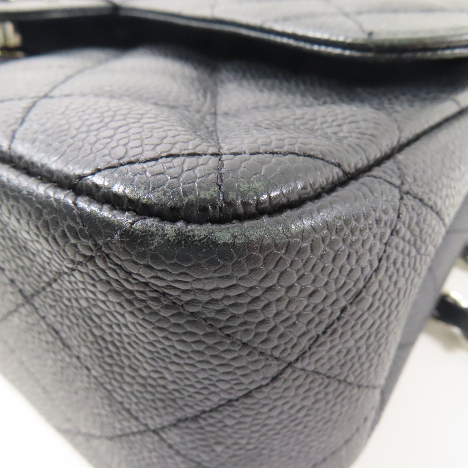 CHANEL CC SHW Large Classic Shoulder Bag A58600 Calfskin Leather