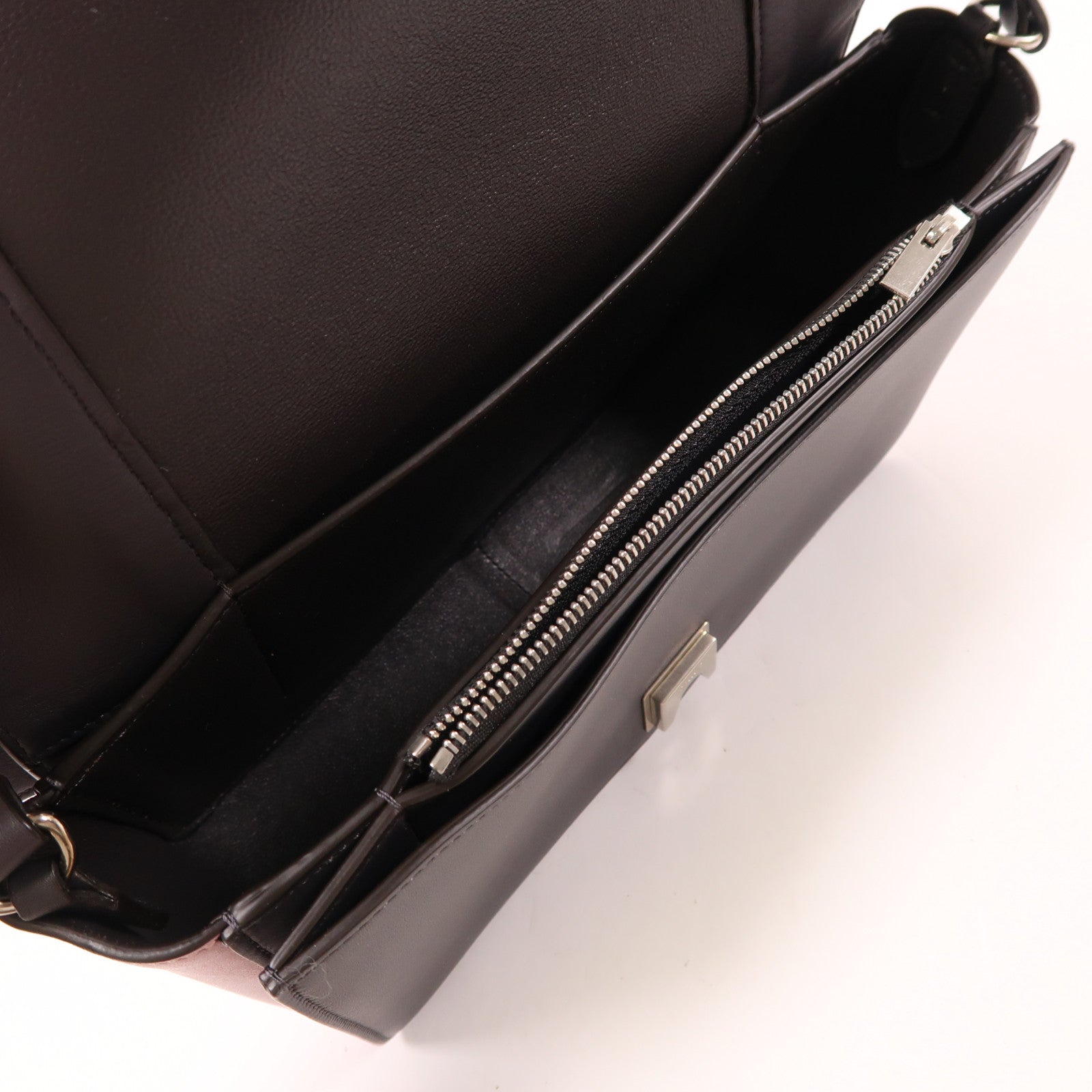 CELINE【激減優惠】 牛皮皮革Frame銀扣肩背袋