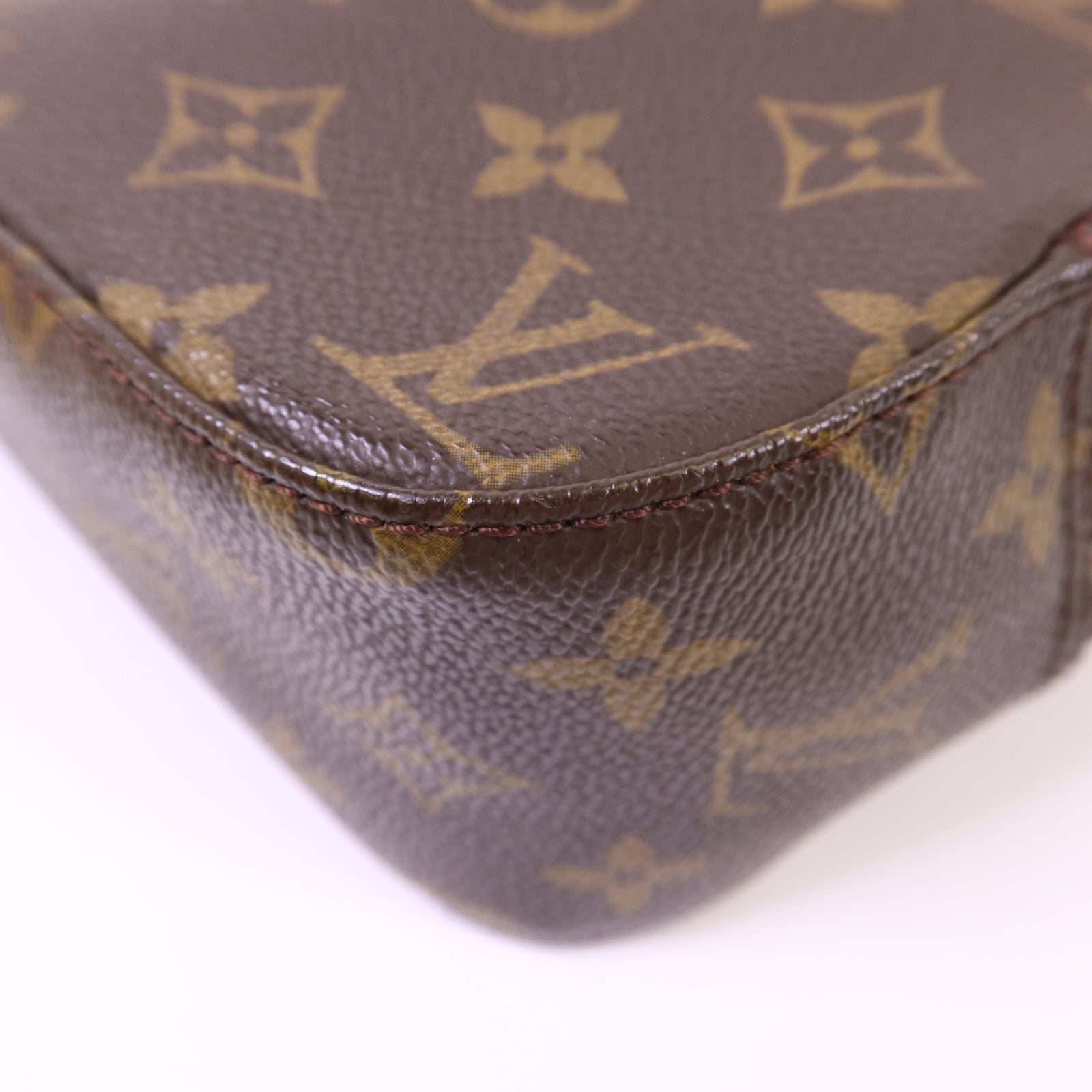 LOUIS VUITTON Monogram Spontini金扣手挽肩背兩用袋棕色