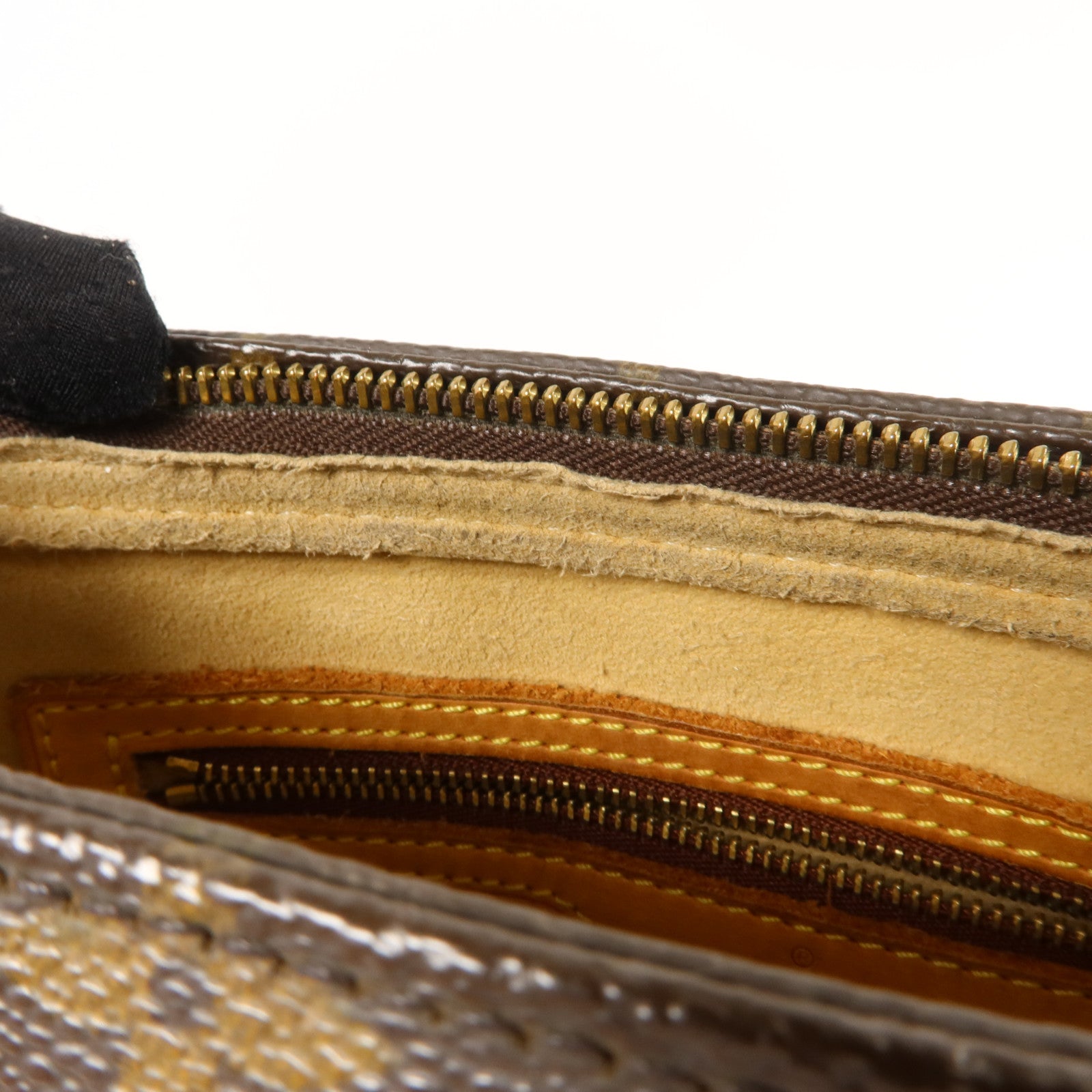LOUIS VUITTON Monogram Looping MM金扣肩背袋棕色