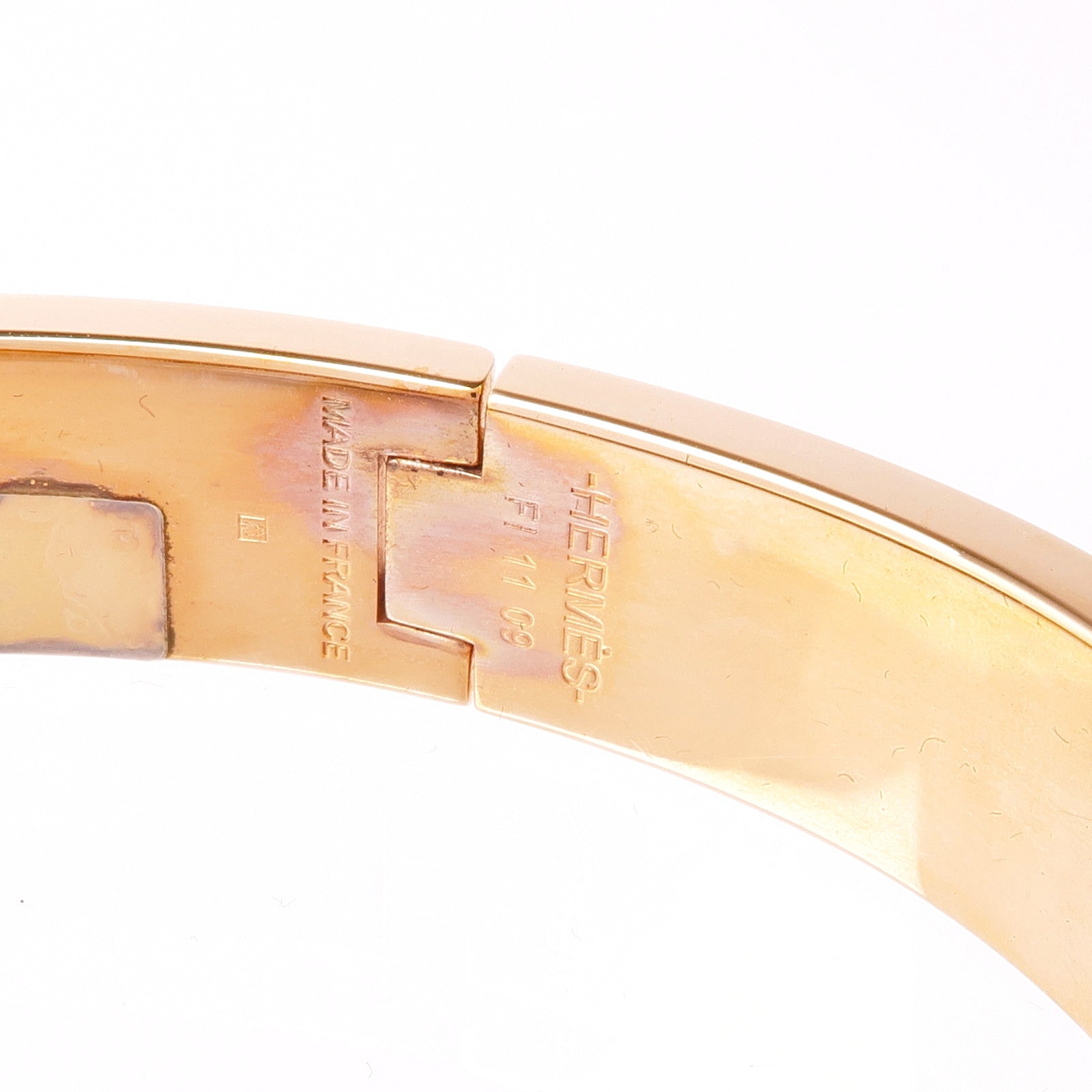 HERMES 金屬/琺瑯Clic-H Bracelet手鐲