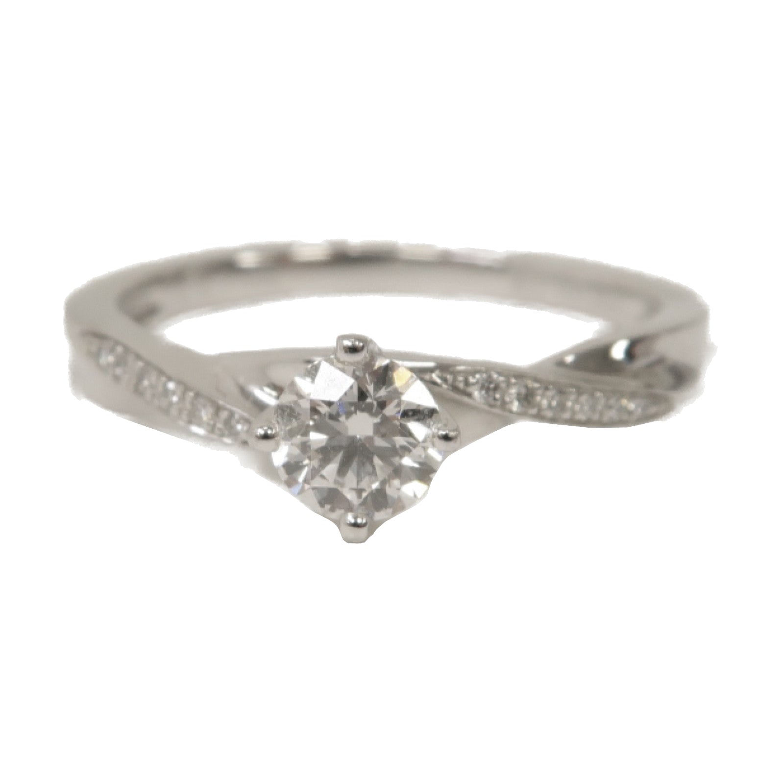 JEWELRY PT900鉑金Platinum Diamond Ring 0.35ct鑽石戒指US#5.75