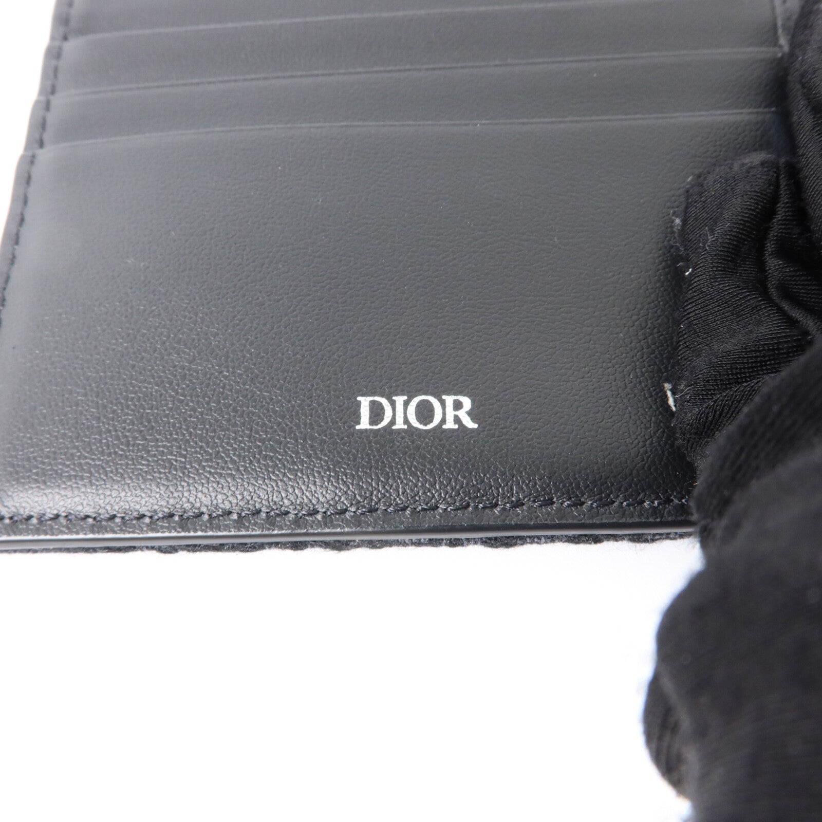 Dior 帆布/牛皮皮革Saddle Bifold Wallet錢包