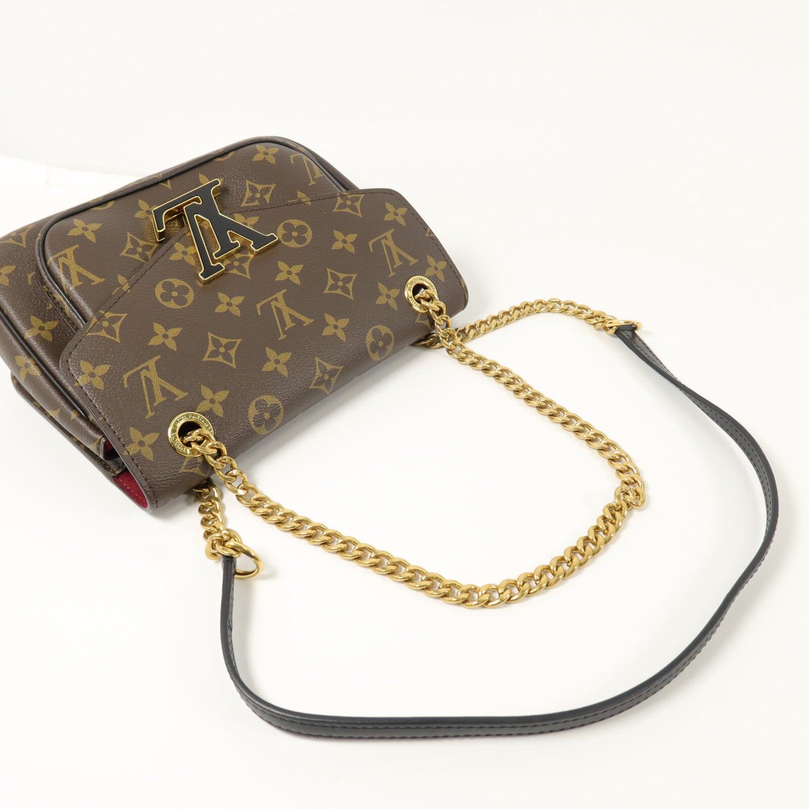 LOUIS VUITTON Monogram Passy鏈帶肩背袋