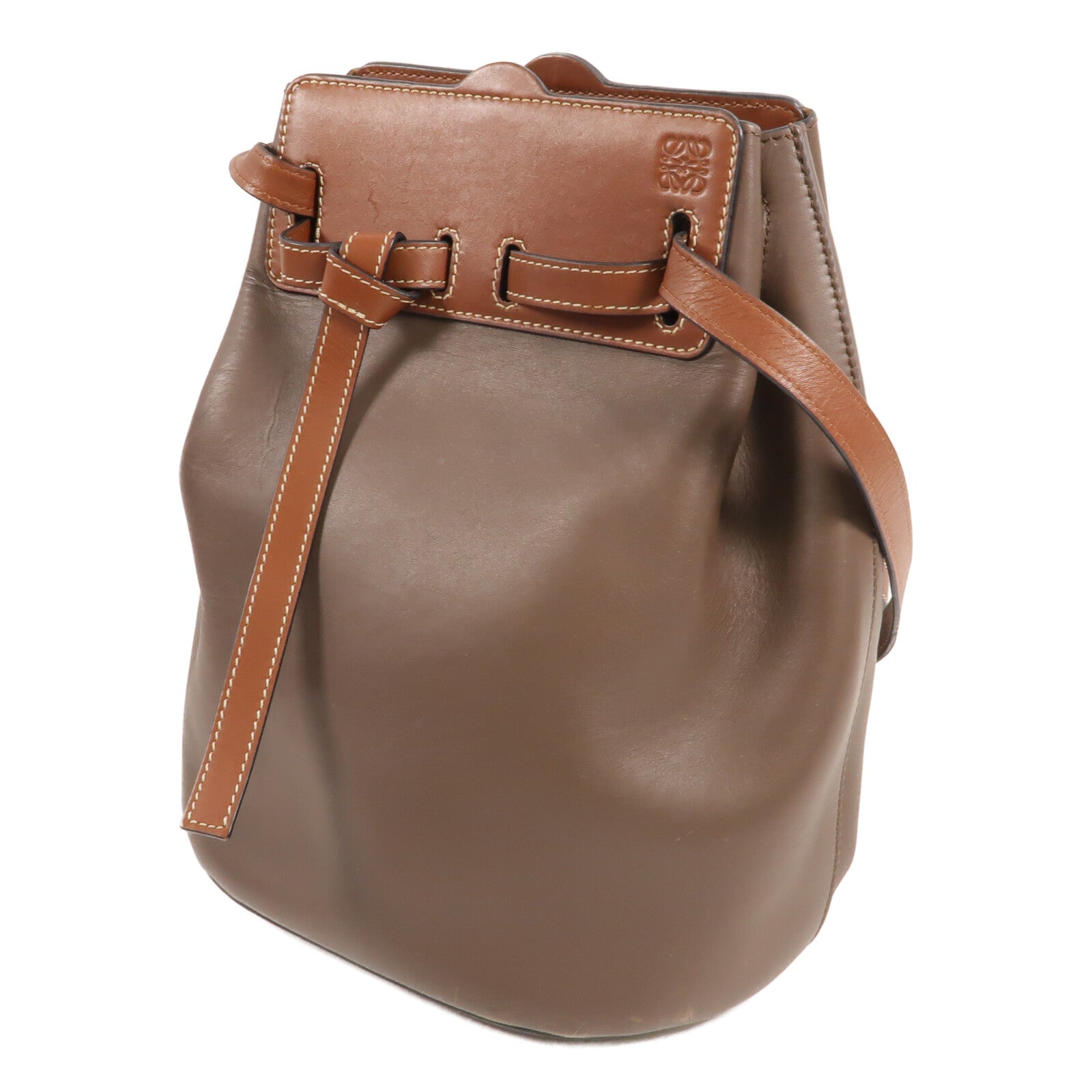 LOEWE 牛皮皮革Lazo Bucket肩背袋