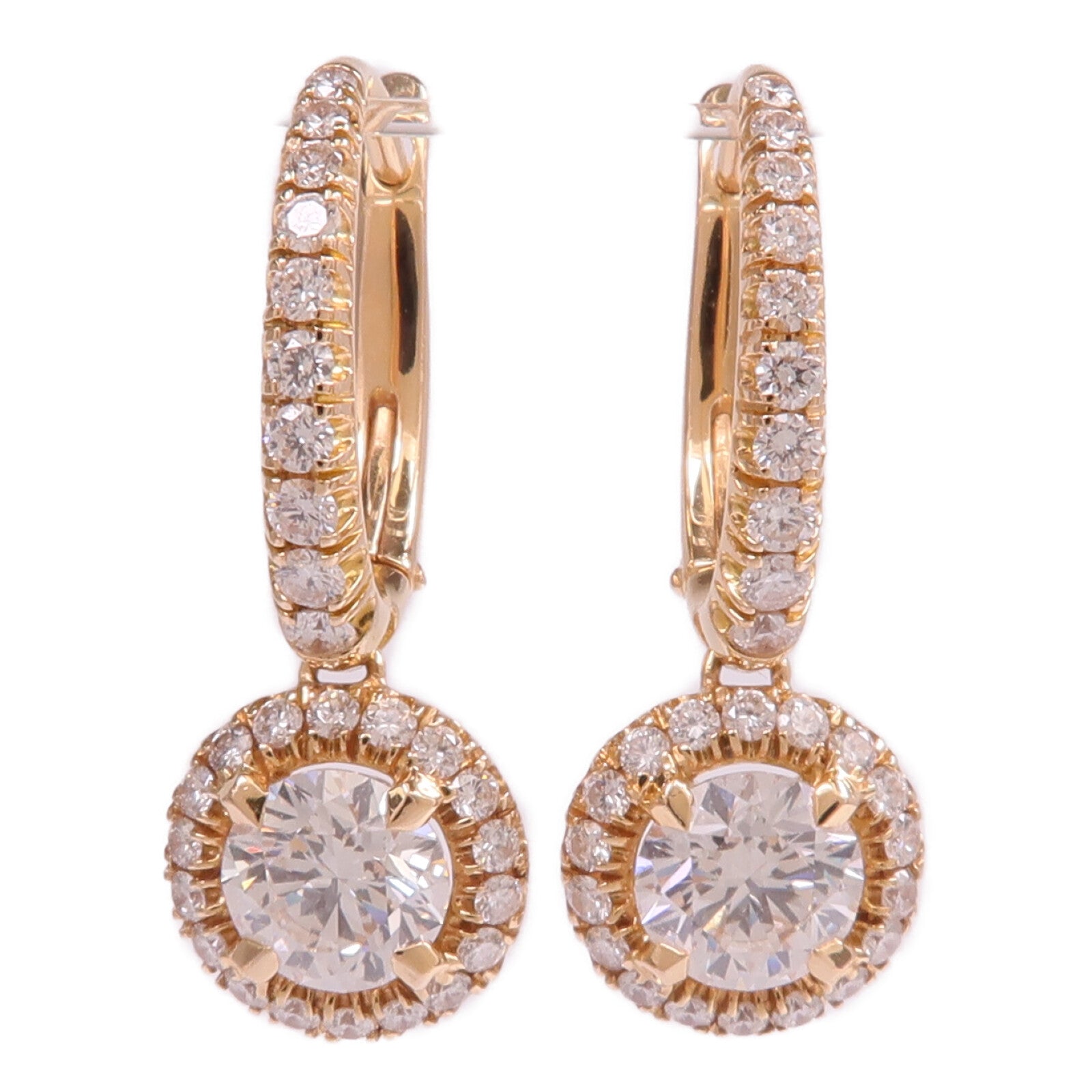 CARTIER 18K玫瑰金Diamond Earrings鑽石耳環