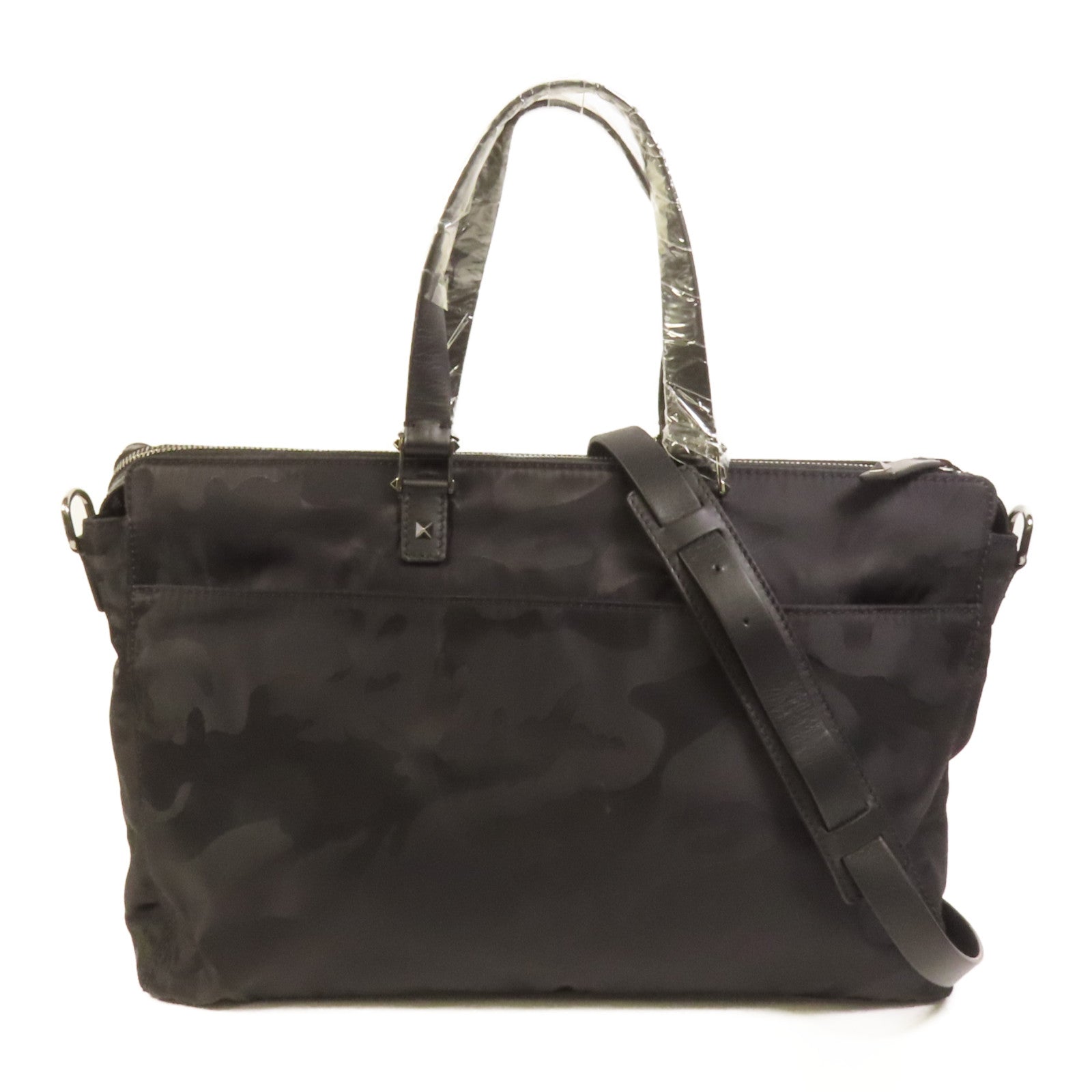 Valentino 【激減優惠】尼龍Camouflafe Bricase手挽肩背兩用袋