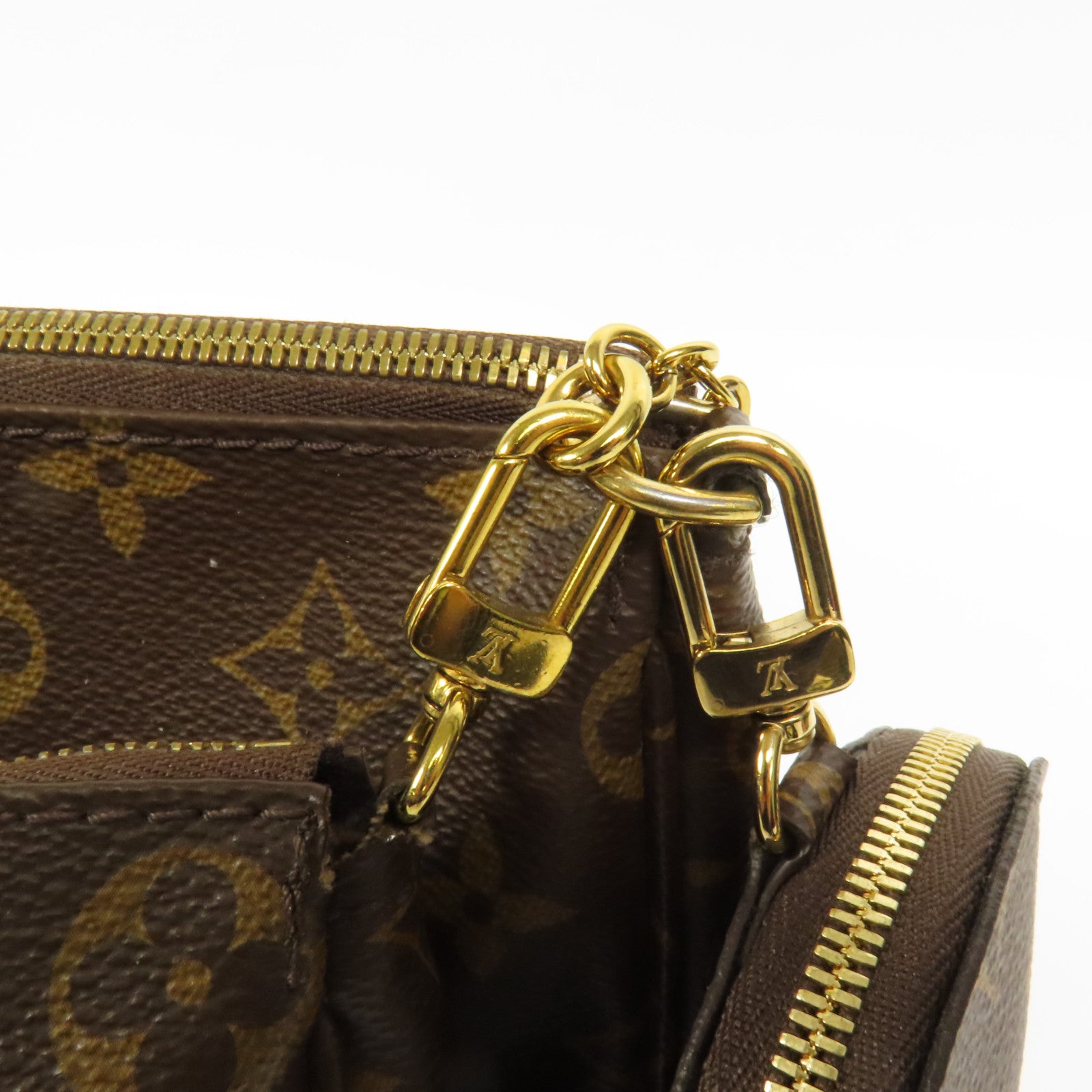 LOUIS VUITTON Monogram Multi Pochette Accessoires金扣肩背袋
