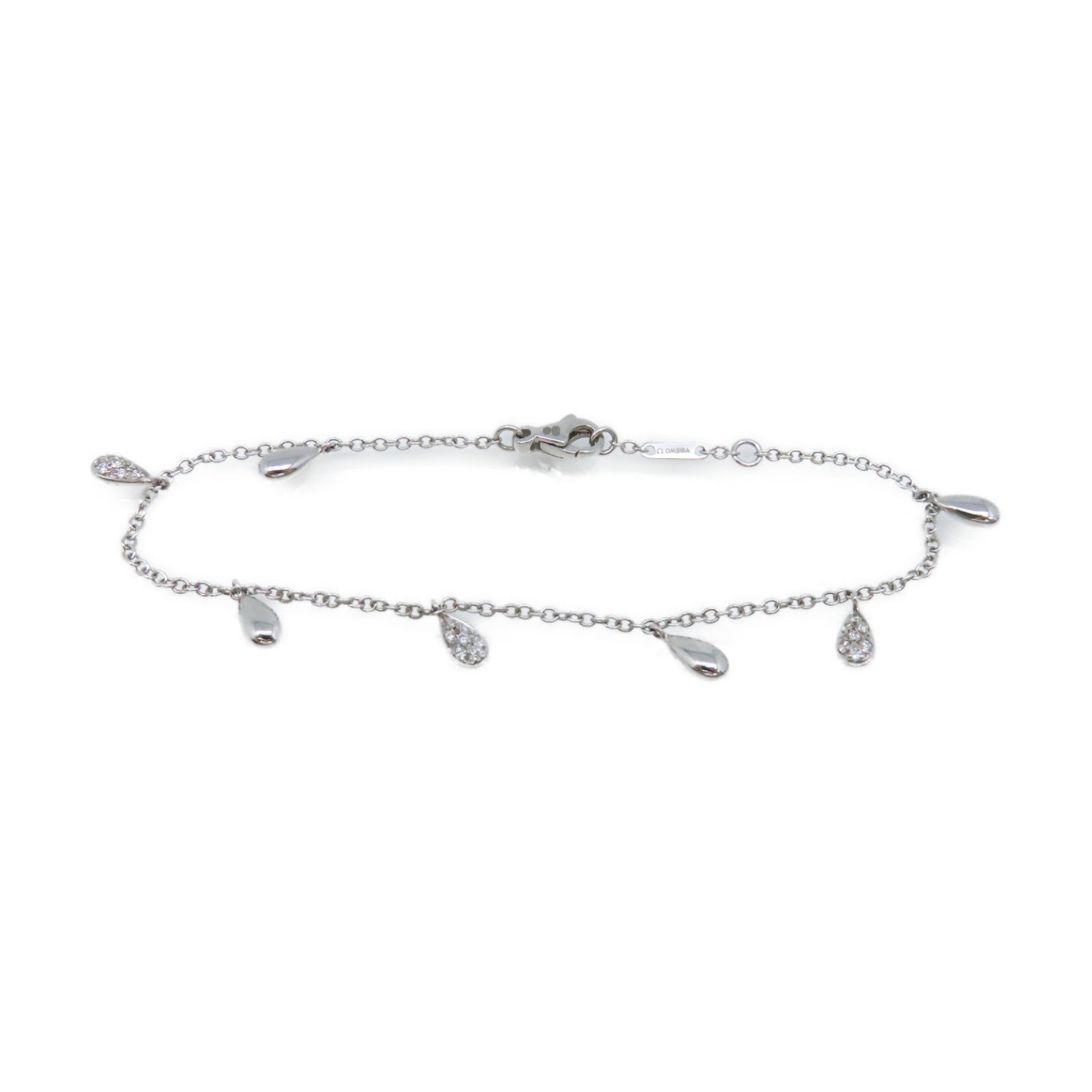 OMEGA 【激減優惠】18K白金/鑽石Diamond Dewdrop Bracelet手鏈