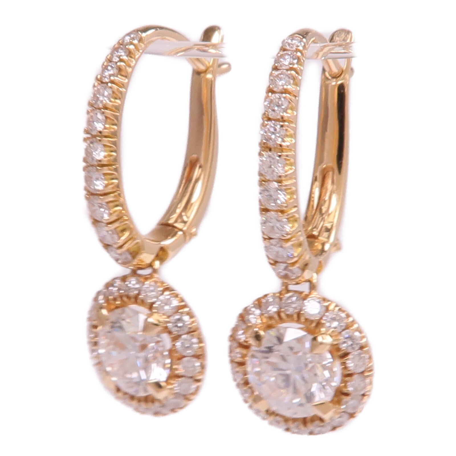 CARTIER 18K玫瑰金Diamond Earrings鑽石耳環