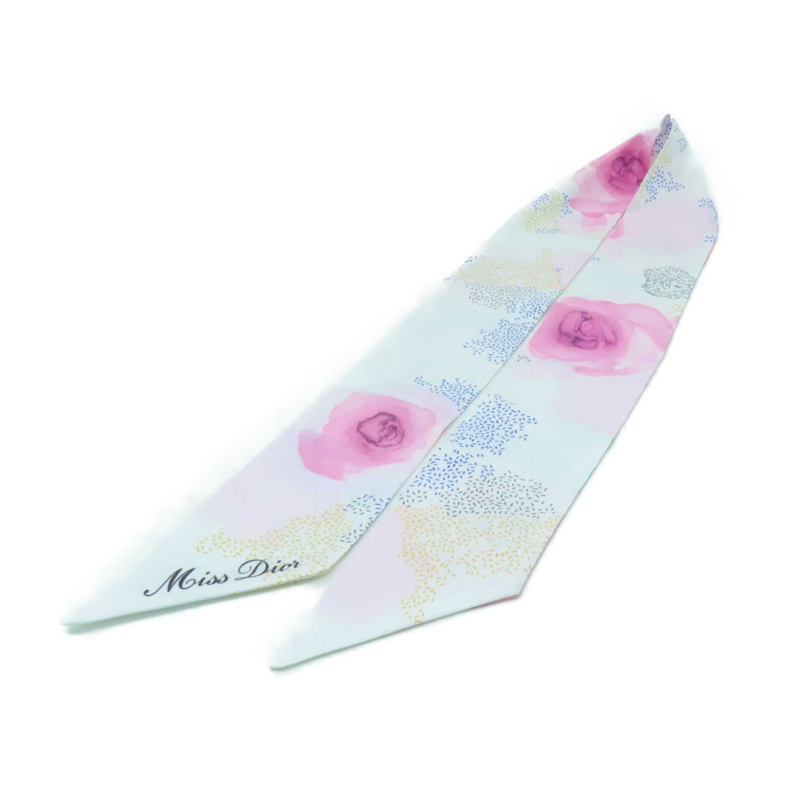 Dior 【激減優惠】聚酯纖維Scarf圍巾白色/粉紅色