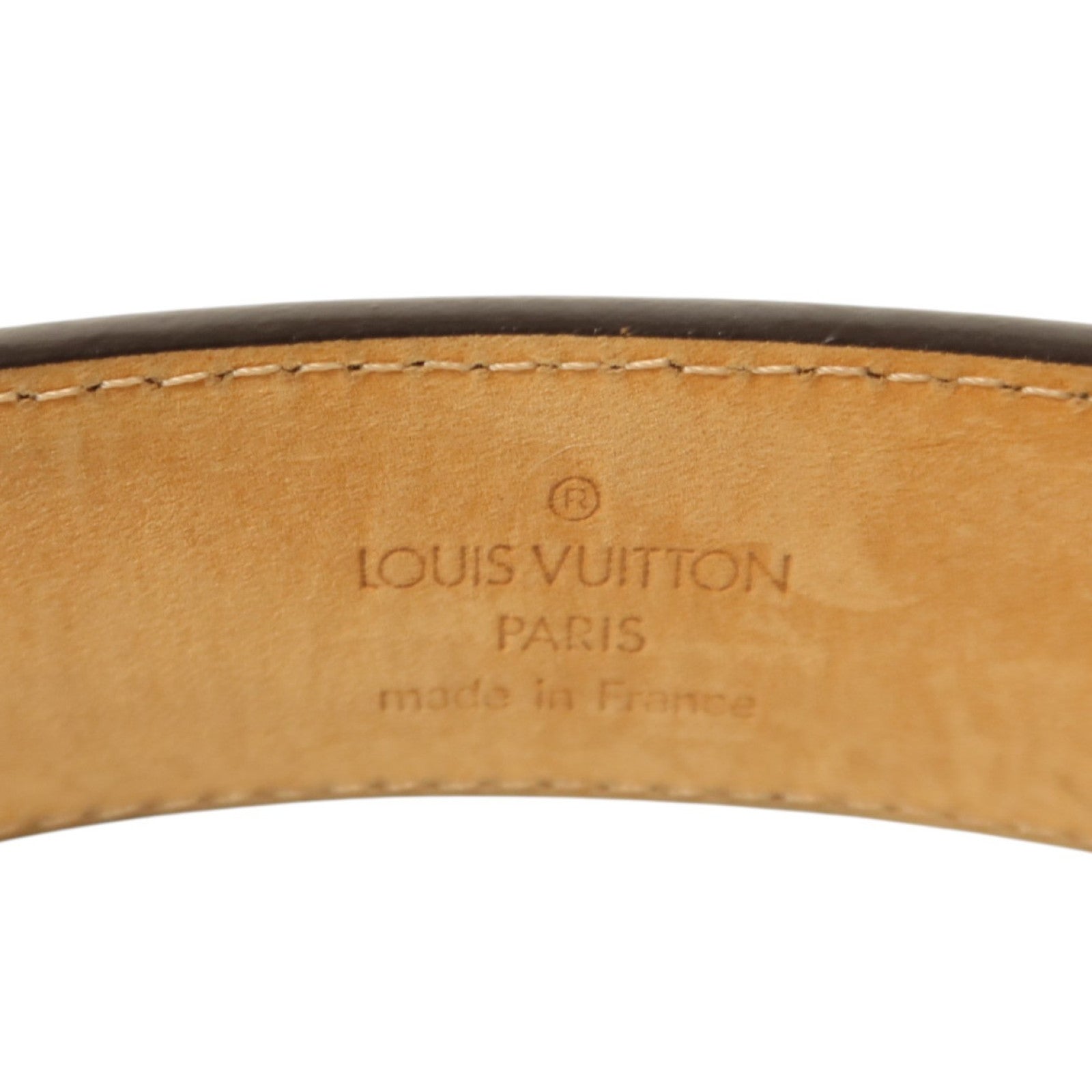 LOUIS VUITTON Monogram Santur Carre Belt 85cm金扣腰帶