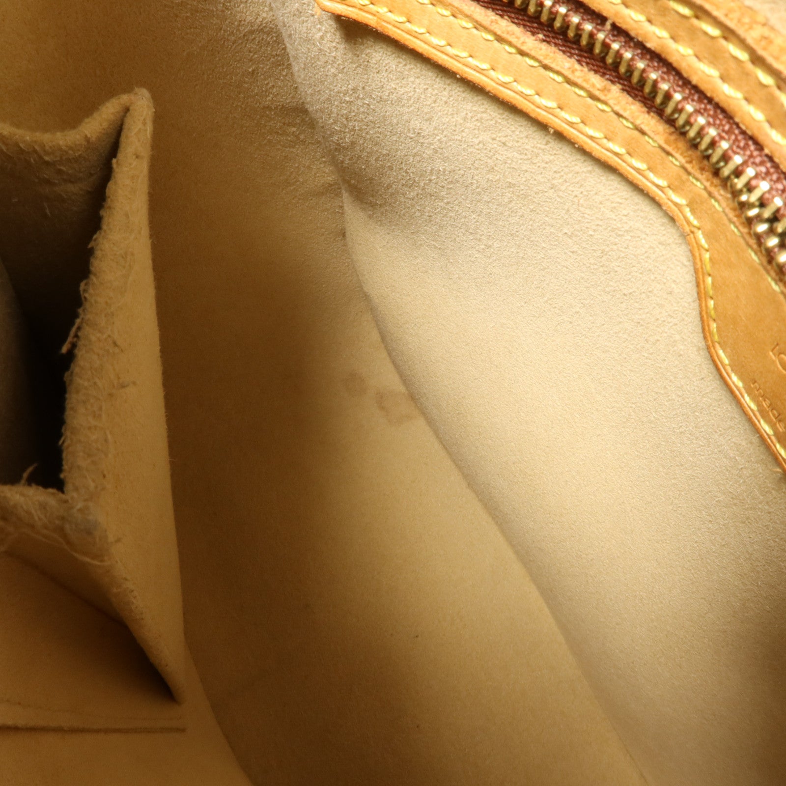 LOUIS VUITTON Monogram Looping MM金扣肩背袋棕色
